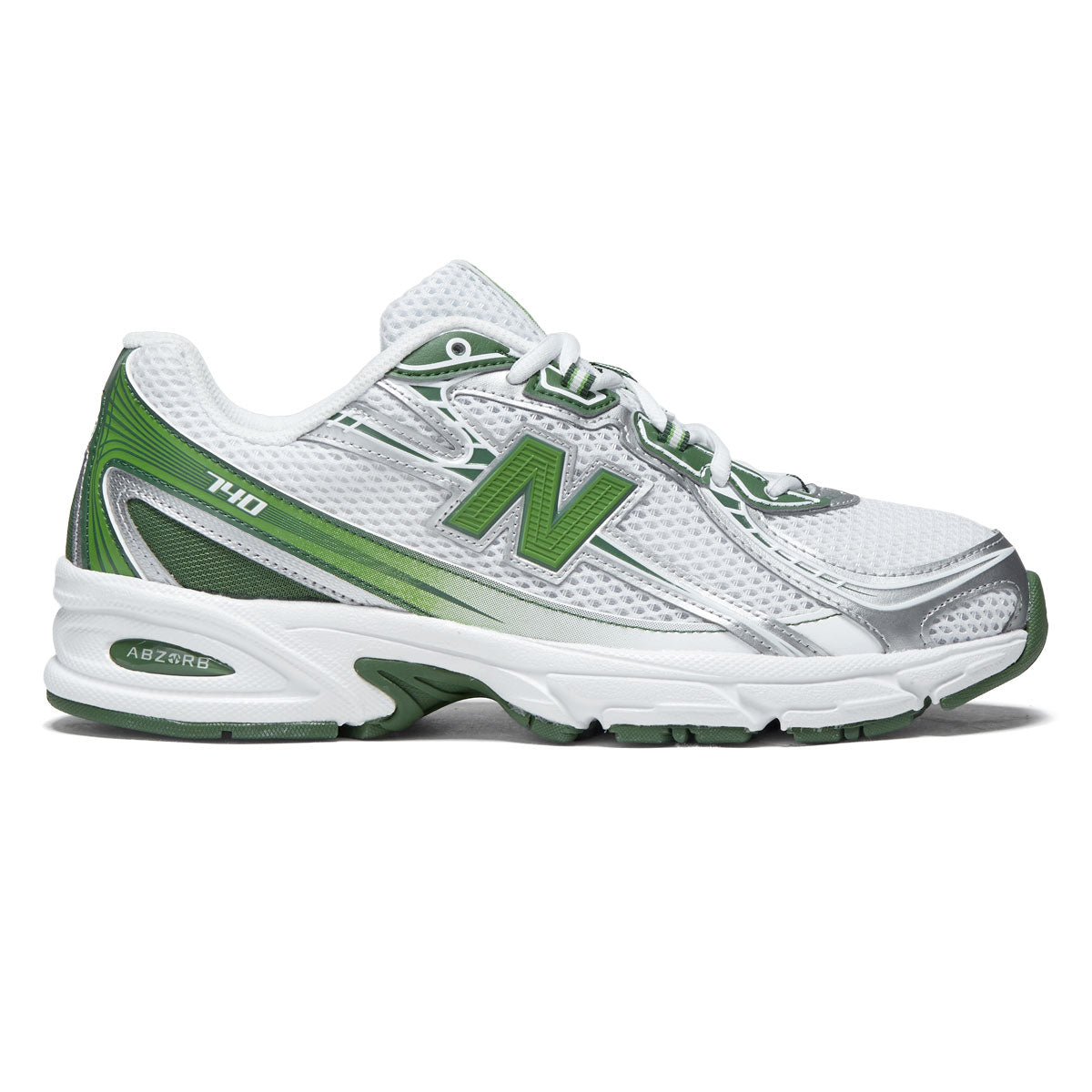 New Balance 740 Shoes - White/Alpine Green image 1
