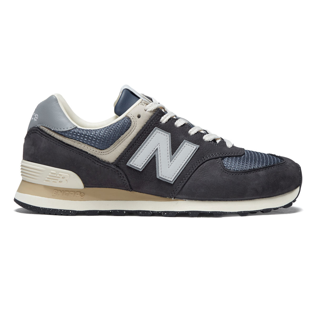 New Balance 574 Shoes - Black Cement/Slate Grey image 1
