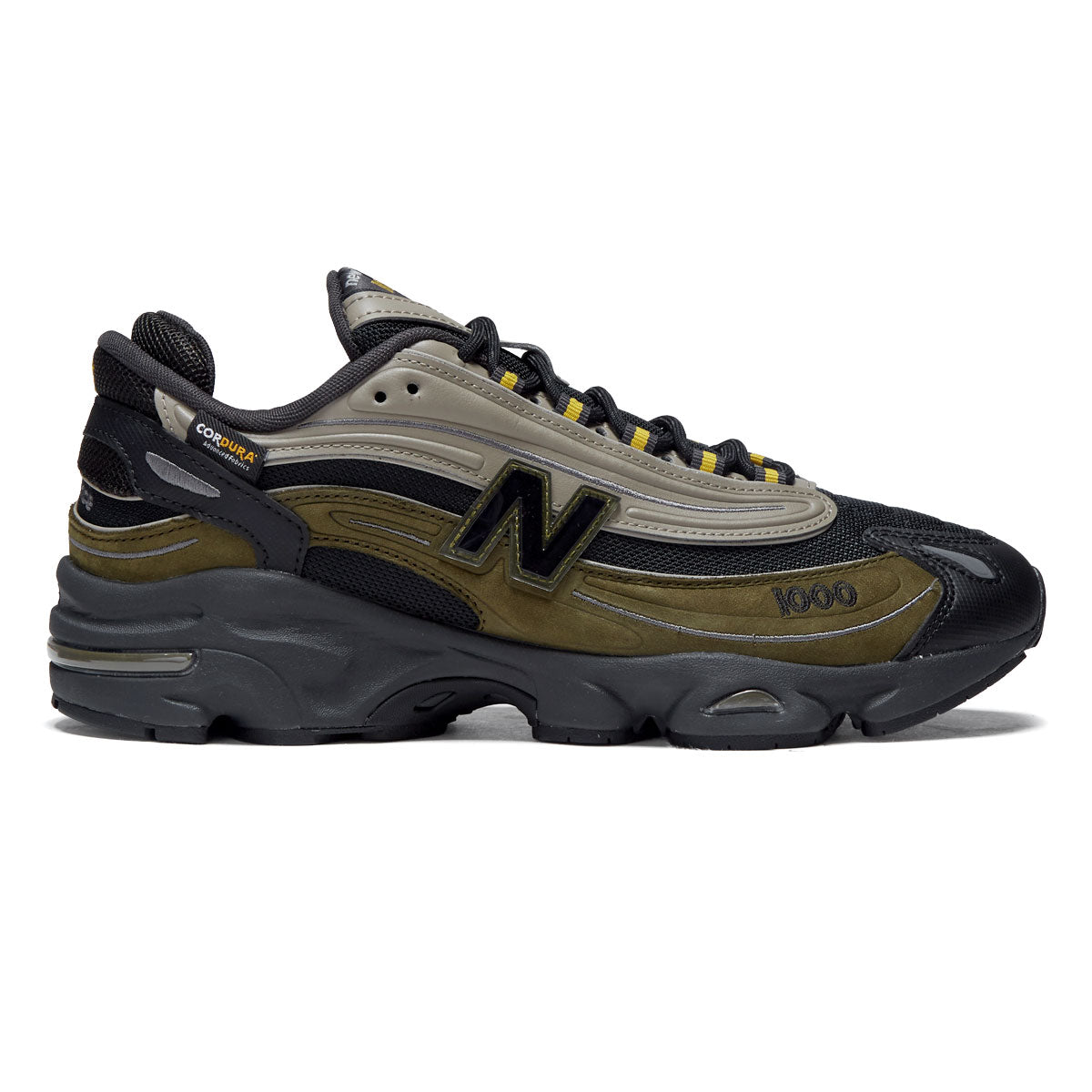 New Balance 1000 Shoes - Woodland/Baroque Gold/Black image 1