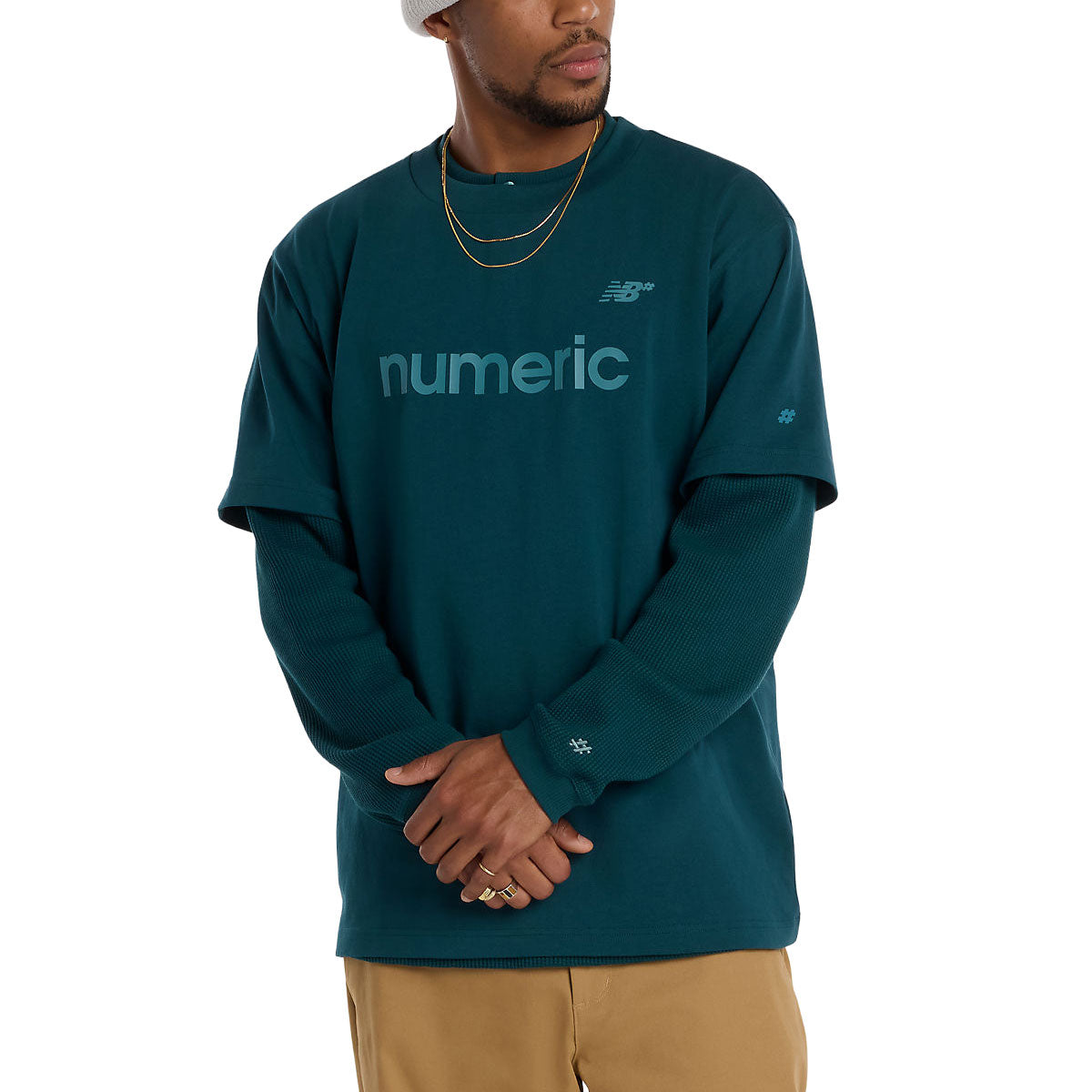 New Balance Numeric Cotton T-Shirt - Medusa Green image 2