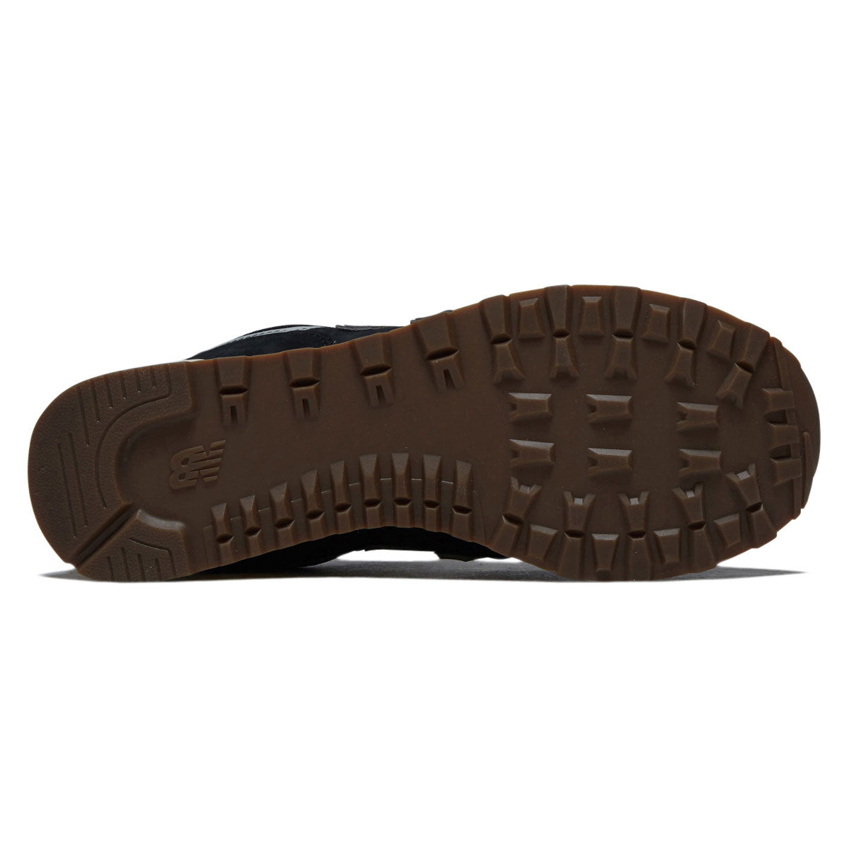 New Balance 574 Shoes - Brown/Dark Silver Metallic image 4