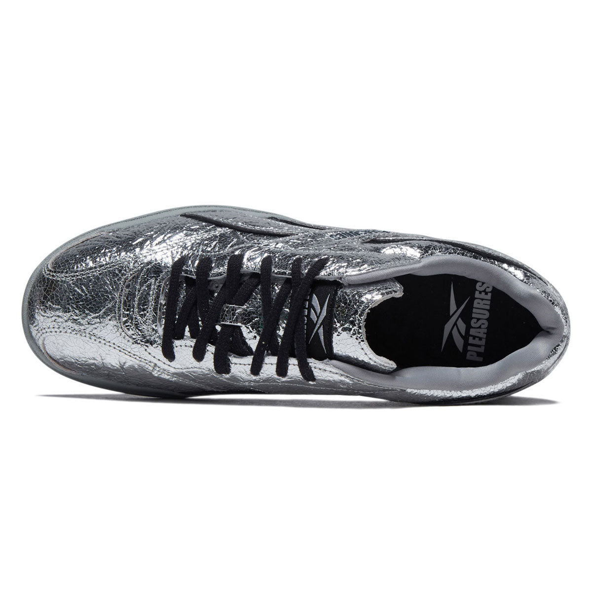 Reebok x Pleasures Hammer Street Shoes - Silver Crinkle image 3
