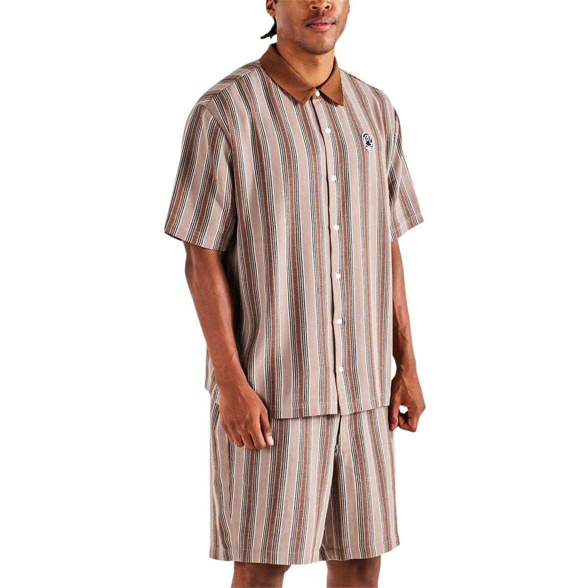 Malbon x Grateful Dead Stealie Blanket Polo Shirt - Brown image 2