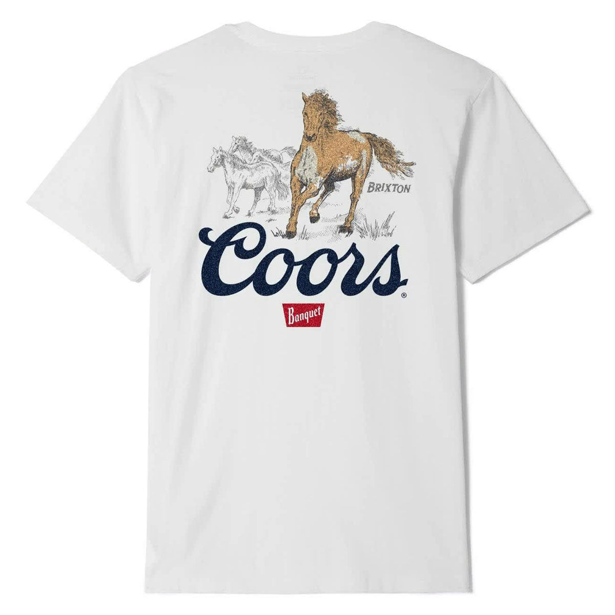 Brixton x Coors Roam T-Shirt - White image 1