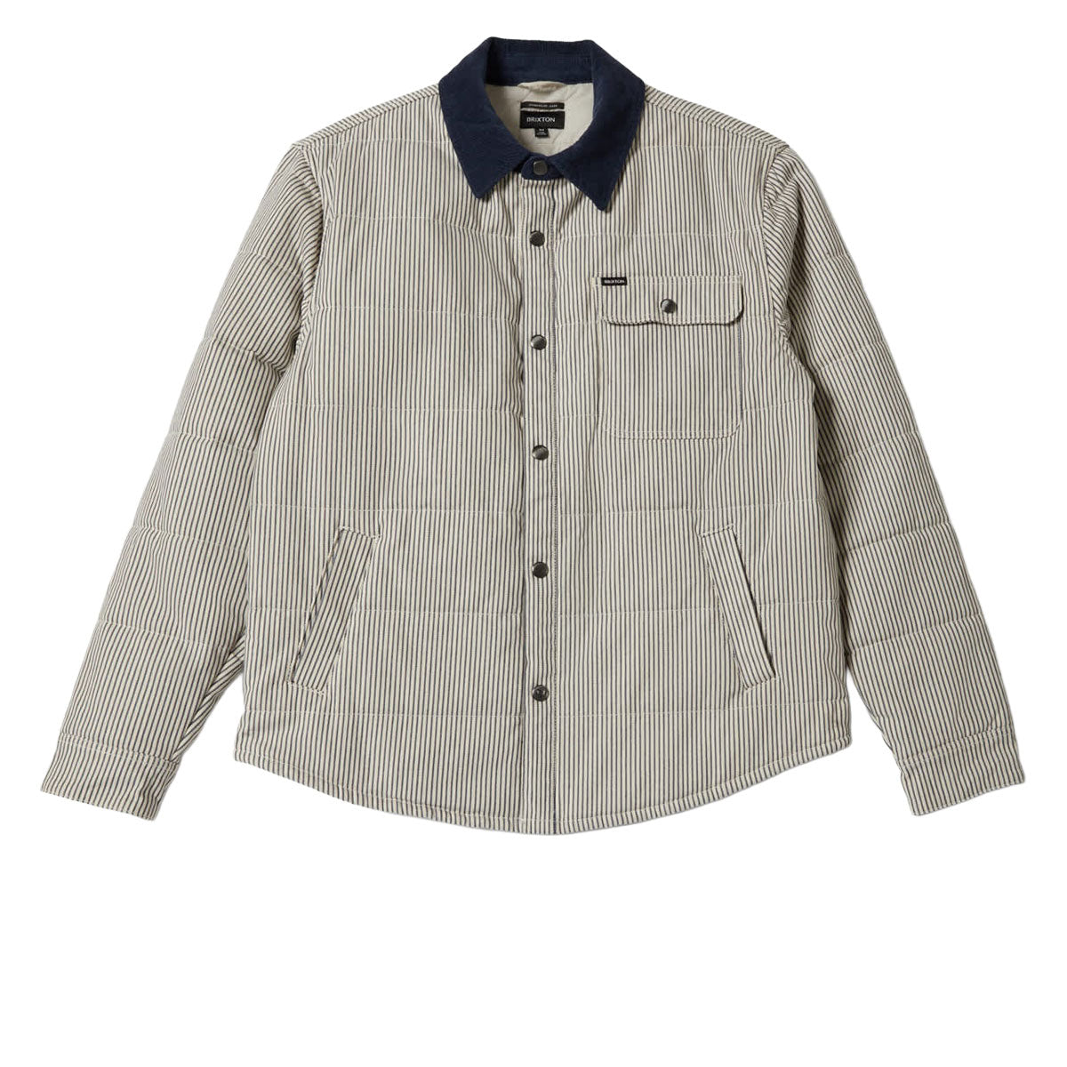Brixton Cass Jacket - Whitecap/Mood Indigo Hickory image 4