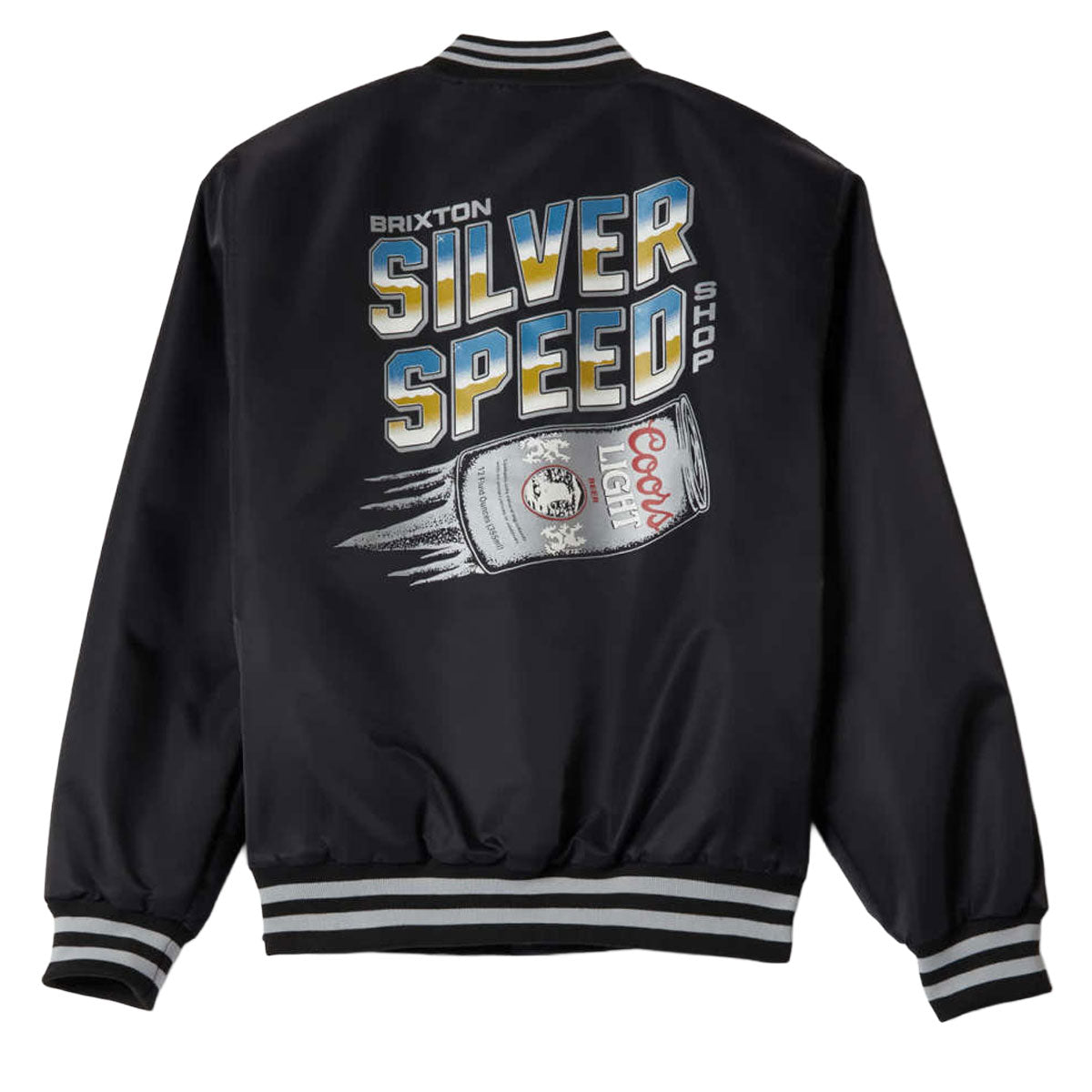 Brixton x Coors Light Silver Speed Shop Jacket - Black/Silver image 4