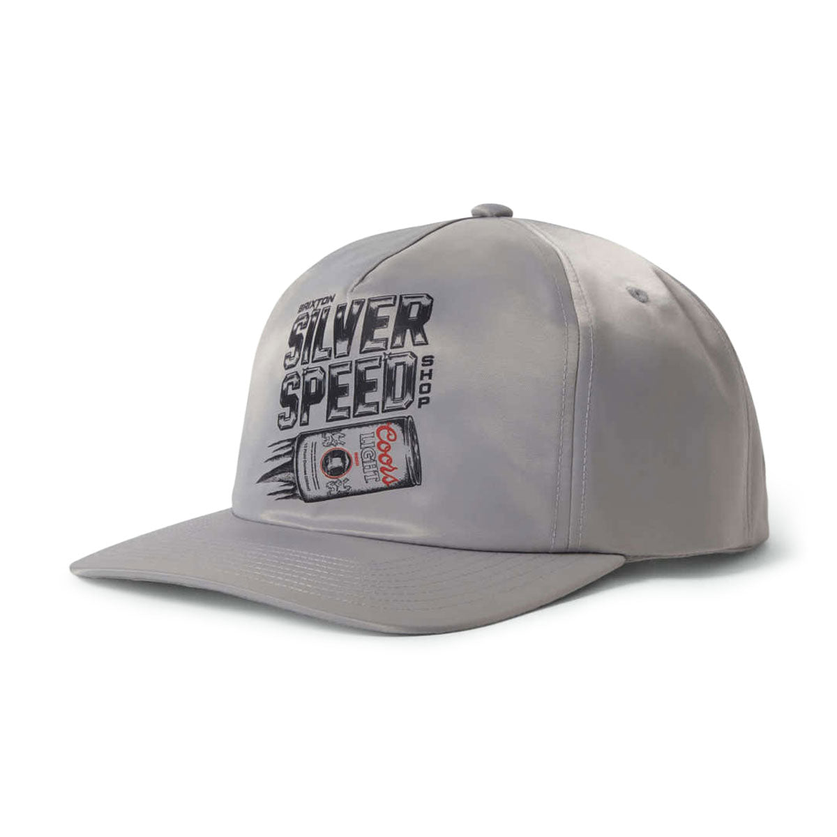 Brixton x Coors Light Silver Speed Mp Snapback Hat - Silver image 1