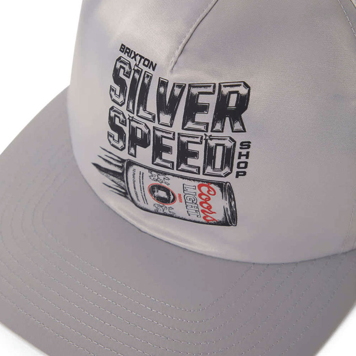 Brixton x Coors Light Silver Speed Mp Snapback Hat - Silver image 3