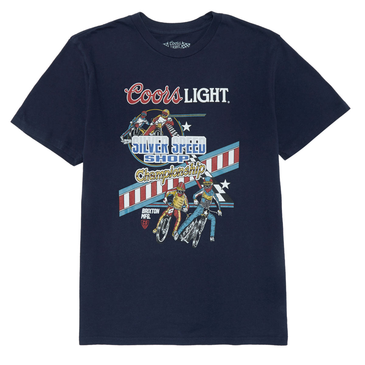 Brixton x Coors Light Berm T-Shirt - Coors Navy image 1