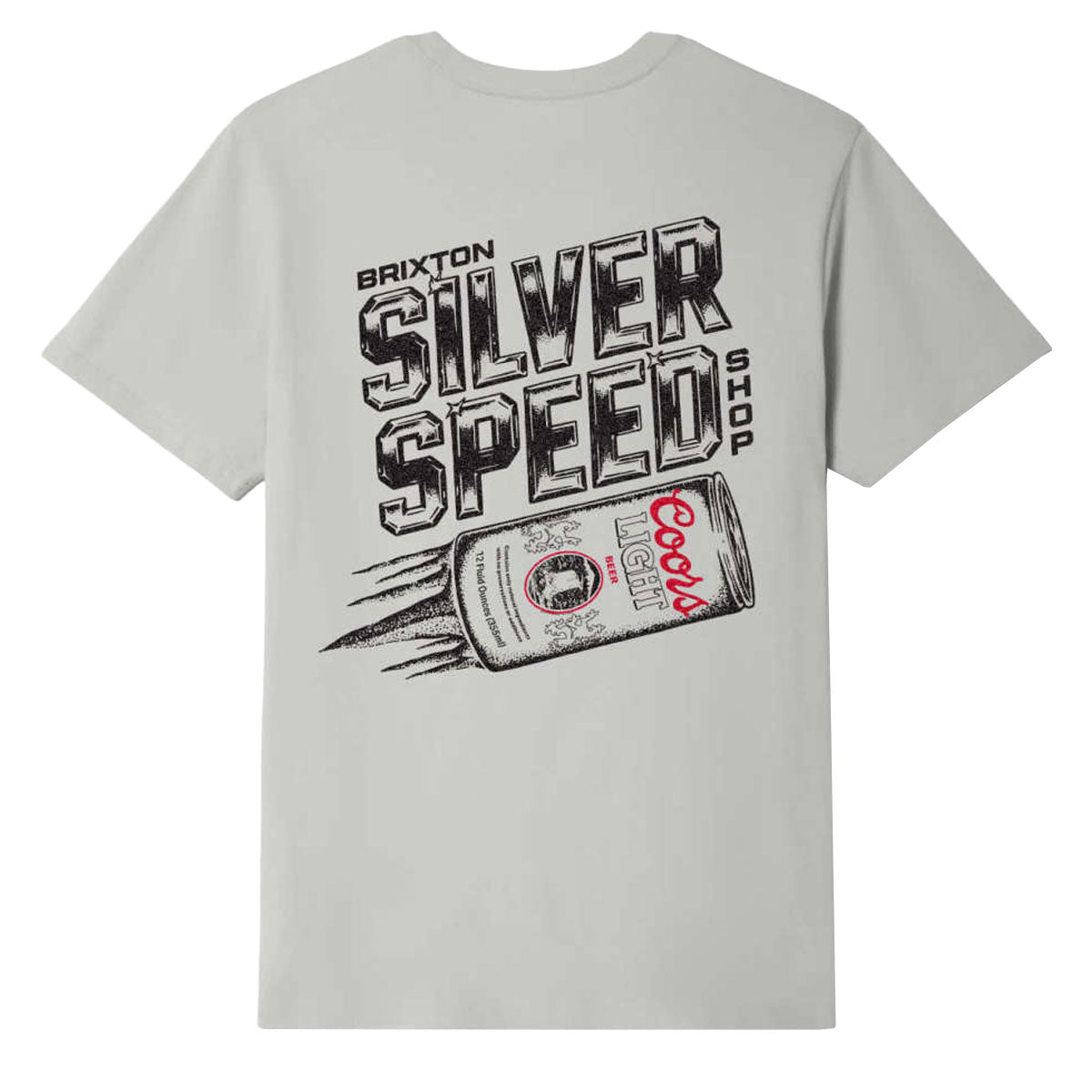 Brixton x Coors Light Silver Speed T-Shirt - Silver image 1