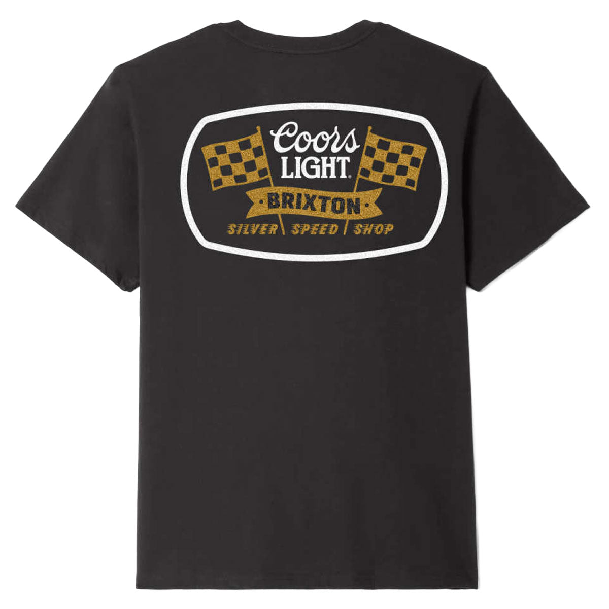 Brixton x Coors Light Pit Stop T-Shirt - Black image 1