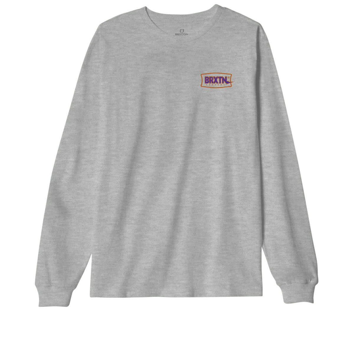 Brixton Lightning Long Sleeve T-Shirt - Graphite Heather image 2