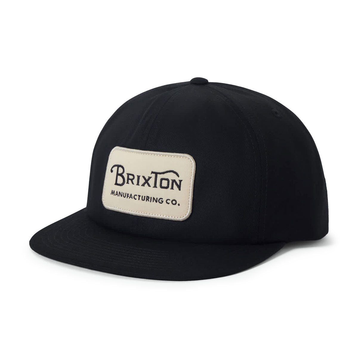 Brixton Grade HP Snapback Hat - Black/Off White image 1