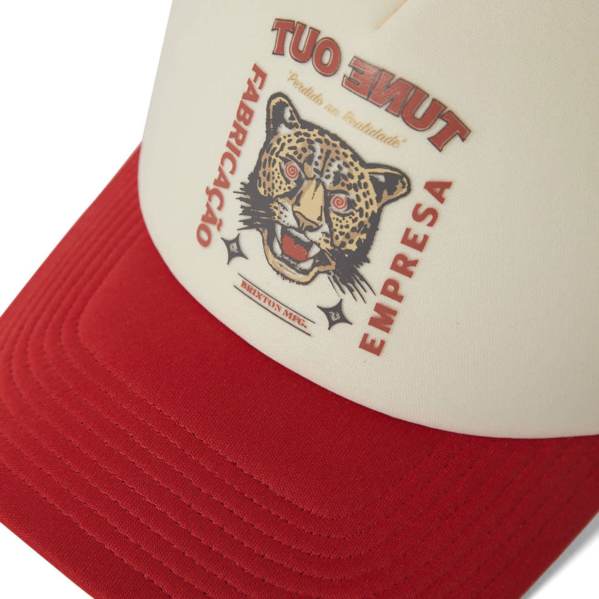 Brixton Lost In Reality Netplus MP Trucker Hat - Whitecap/Adrenaline Rush image 3