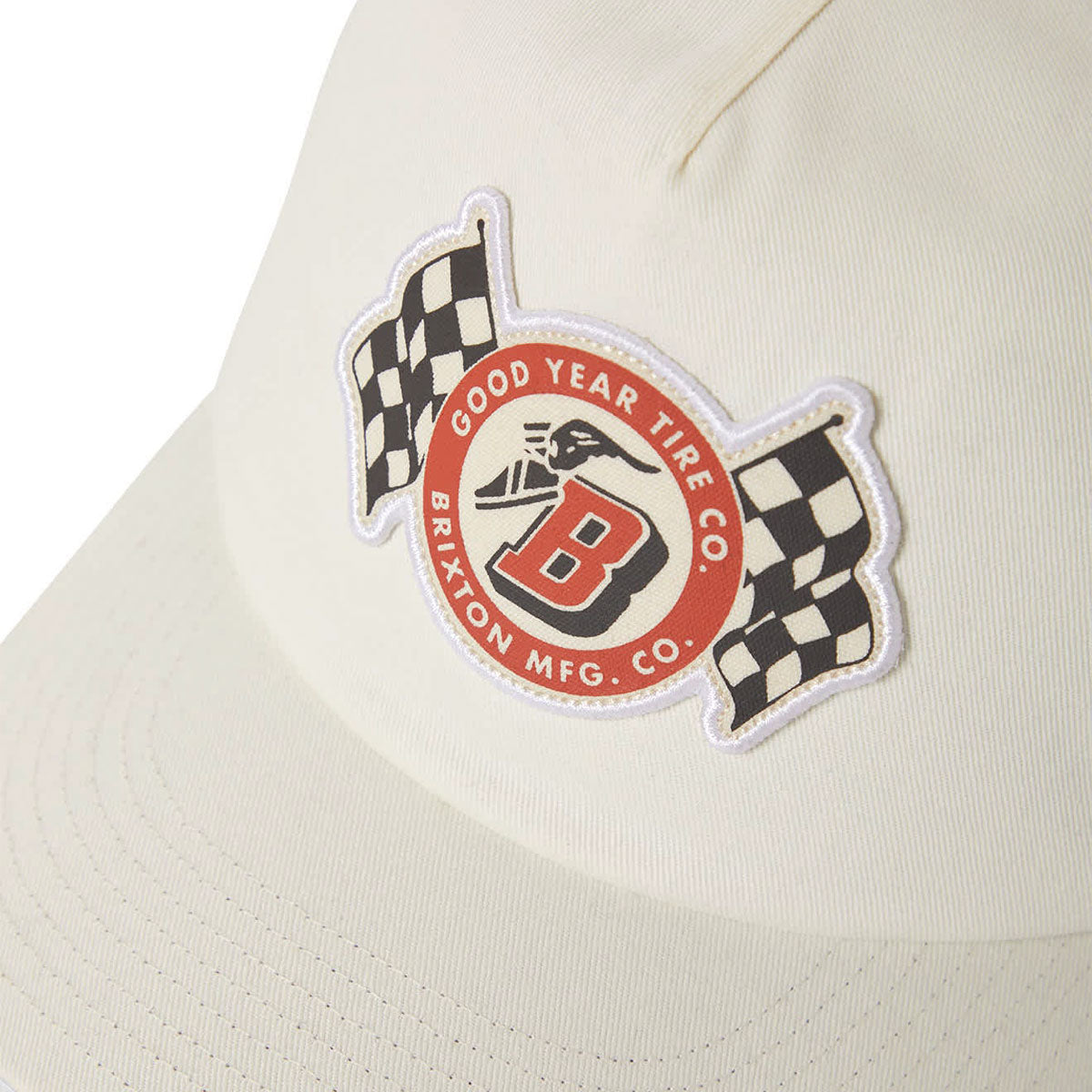 Brixton x Goodyear Speedway HP Snapback Hat - Off White image 3