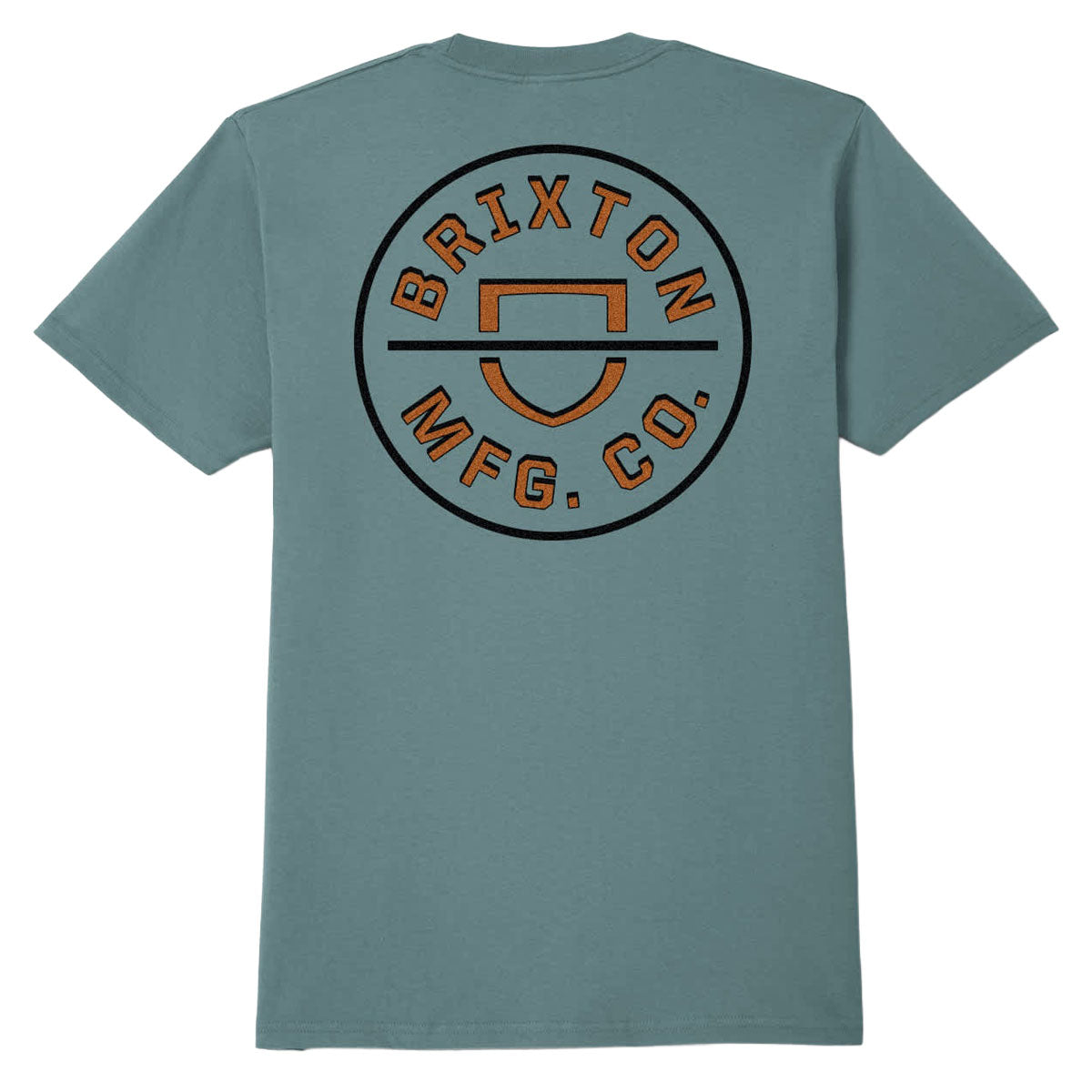 Brixton Crest II T-Shirt - Ocean Breeze/Black/Rust image 1