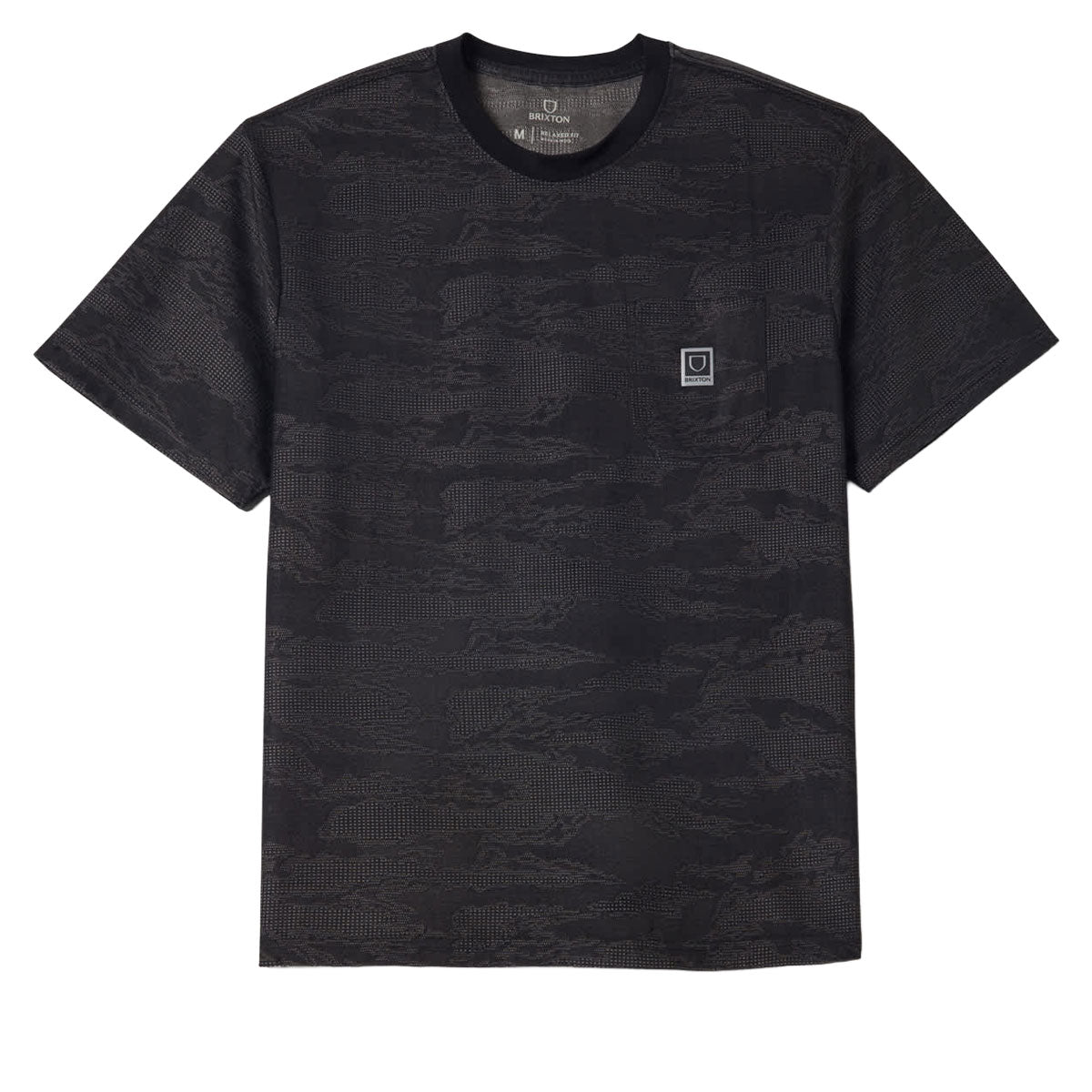 Brixton Journey Pocket T-Shirt - Black Tiger Camo image 1