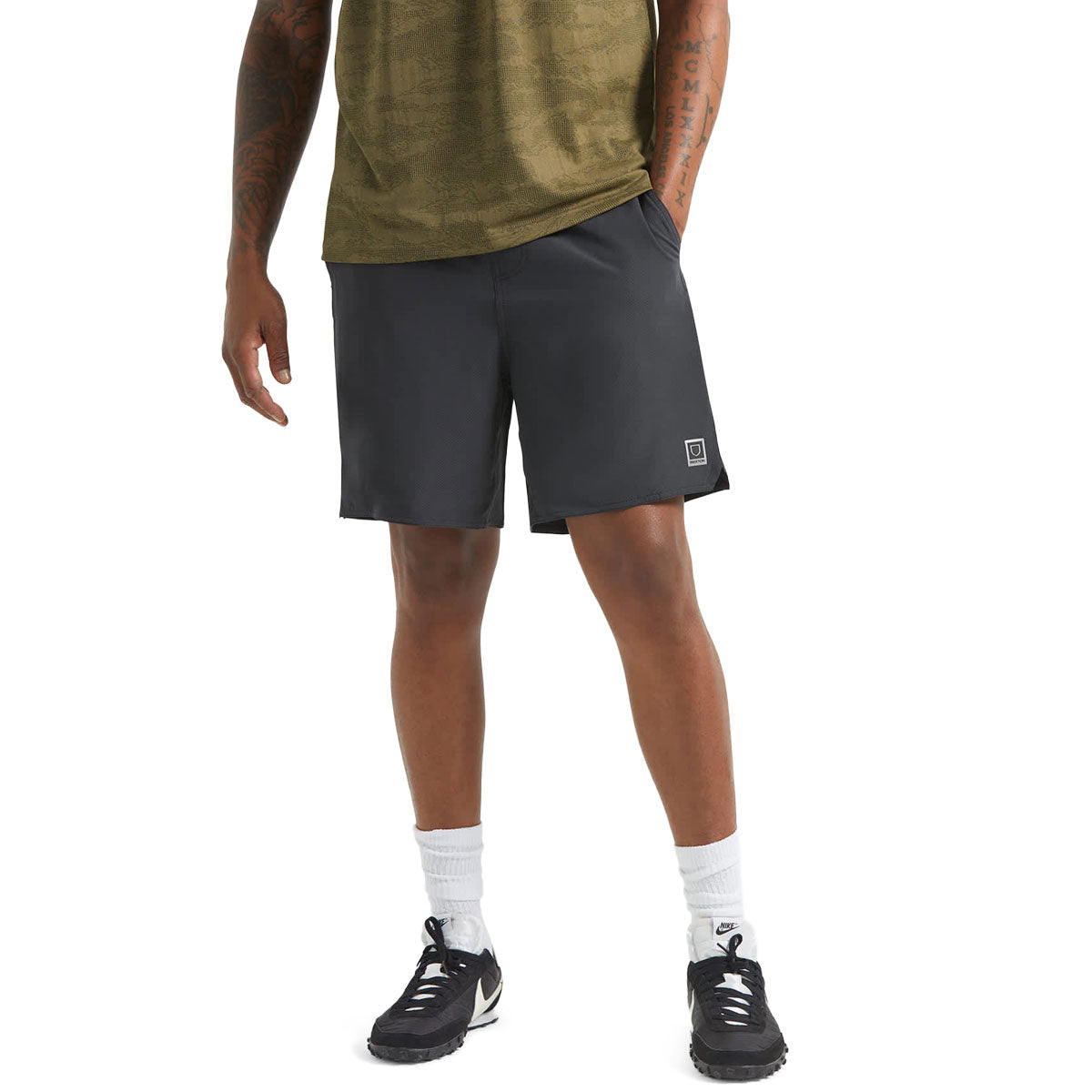 Brixton Journey Active Shorts - Black image 4