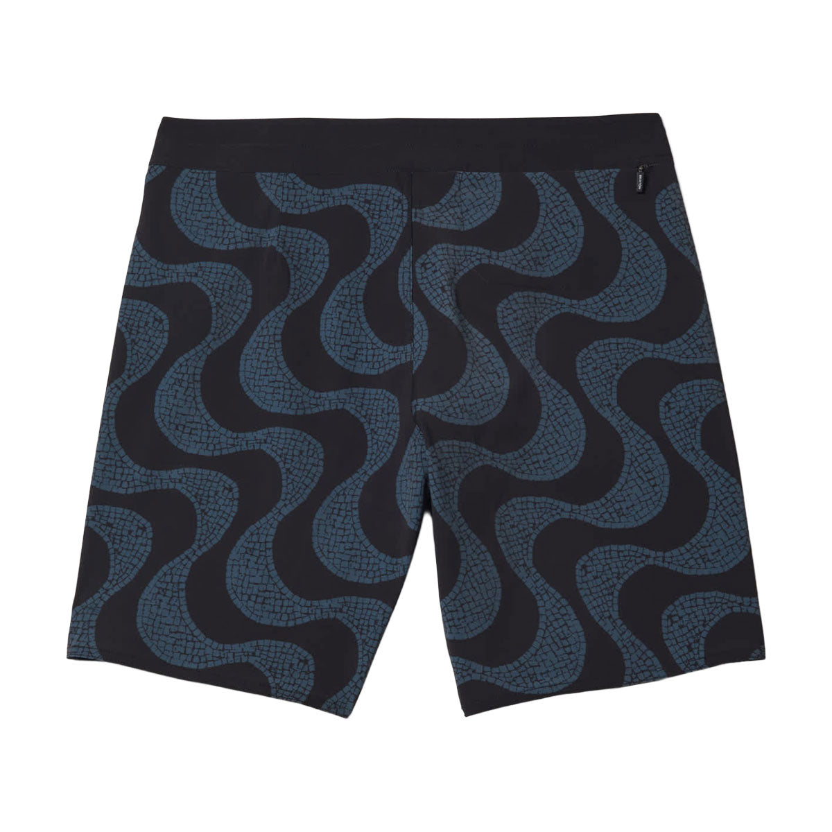 Brixton Blitz 19 Boardshorts - Black/Future Grey Warped Tile image 2