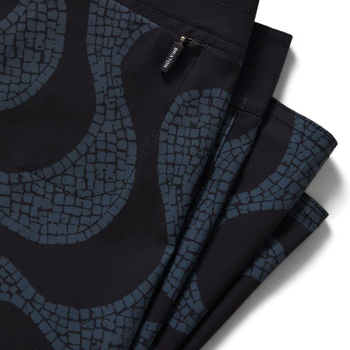 Brixton Blitz 19 Boardshorts - Black/Future Grey Warped Tile image 3