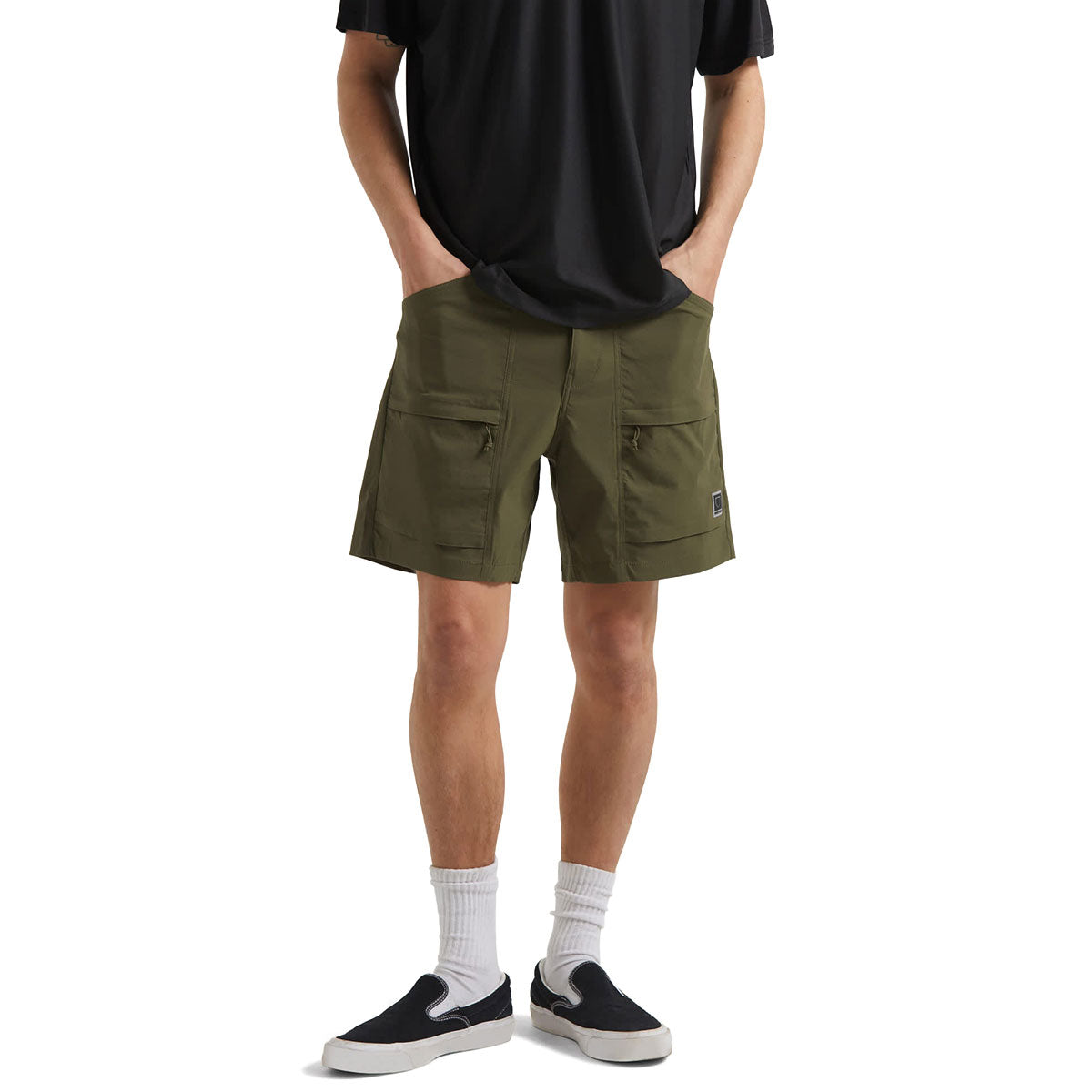 Brixton Journey Utility Shorts - Dark Olive image 2