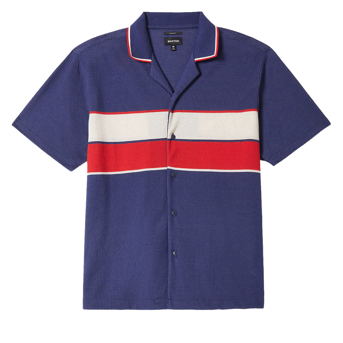 Brixton Bunker Mesh Shirt - Washed Navy image 1