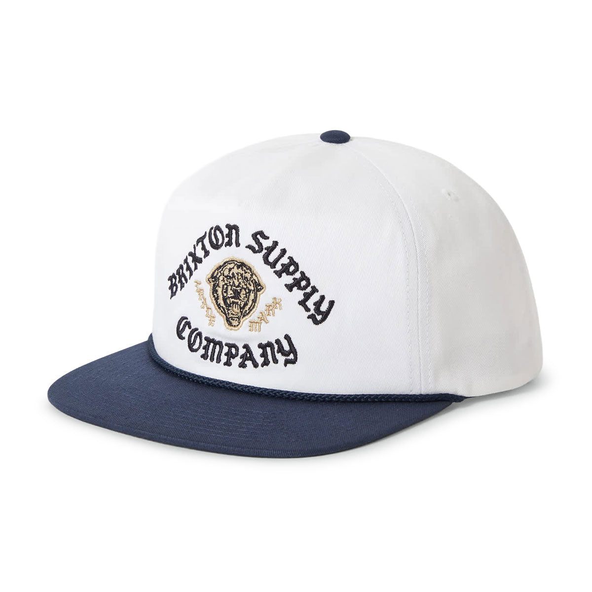 Brixton Morado Mp Snapback Hat - Midnight Blue/White image 1