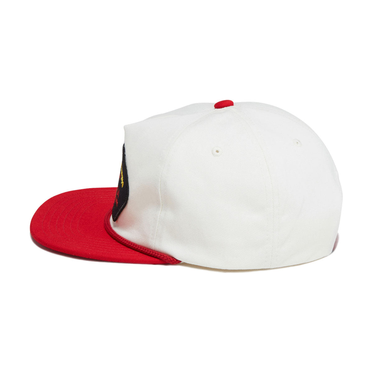 Brixton Division Np Mp Snapback Hat - Off White/Red image 4