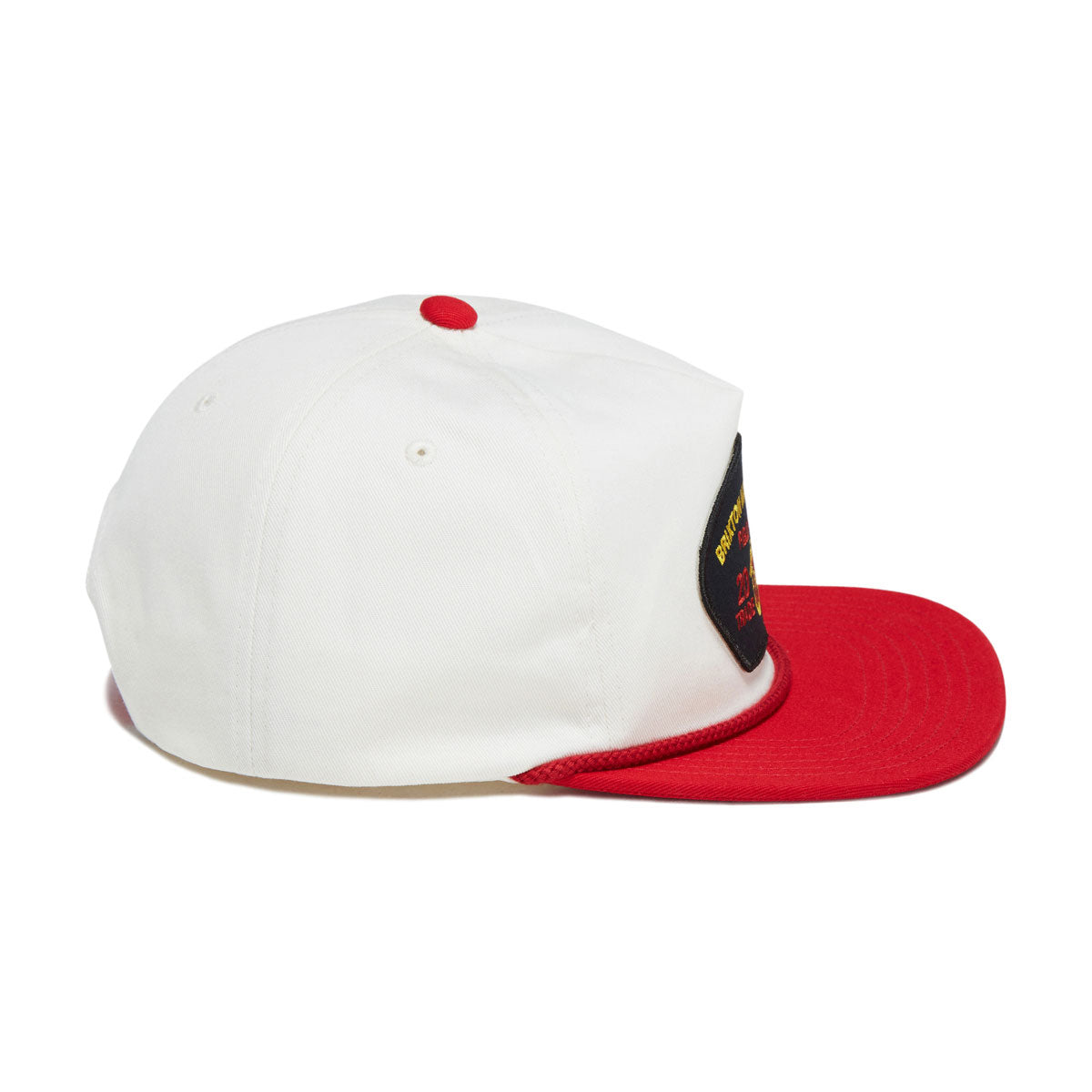 Brixton Division Np Mp Snapback Hat - Off White/Red image 3