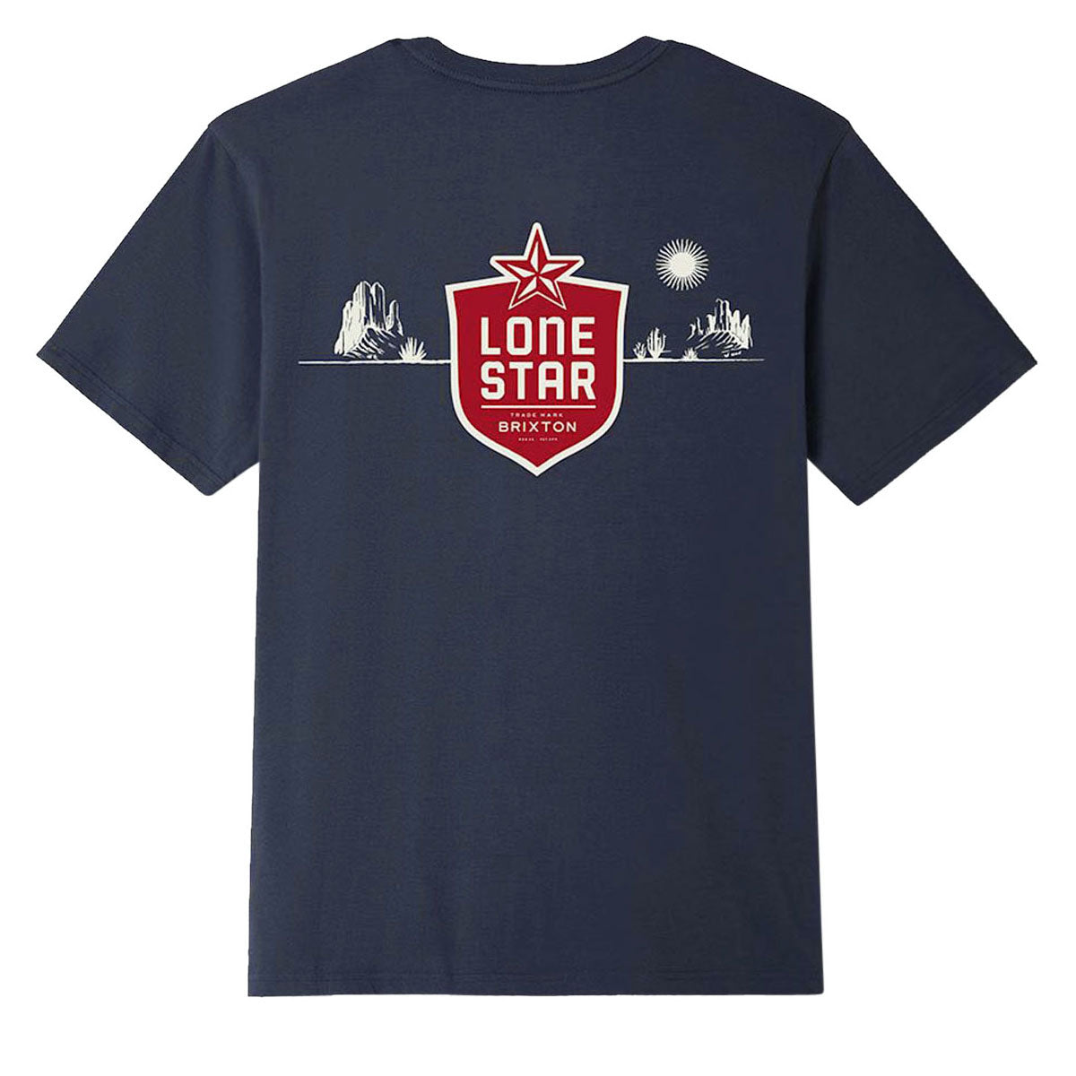 Brixton x Lone Star Desertscape T-Shirt - Navy image 1