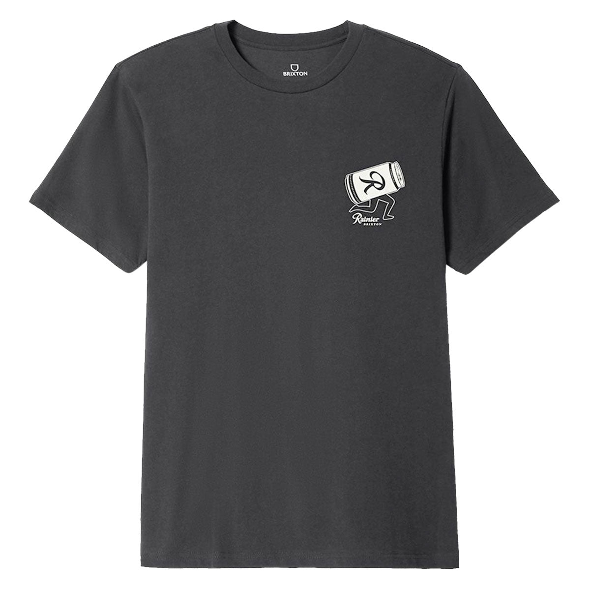 Brixton x Rainier Beer Run T-Shirt - Black image 1