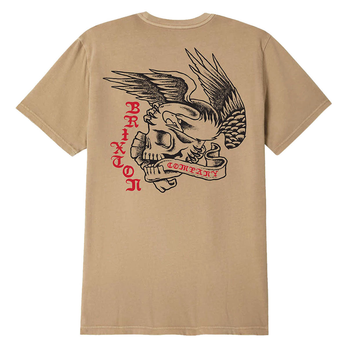 Brixton Wolcott T-Shirt - Timeless Taupe Worn Wash image 1