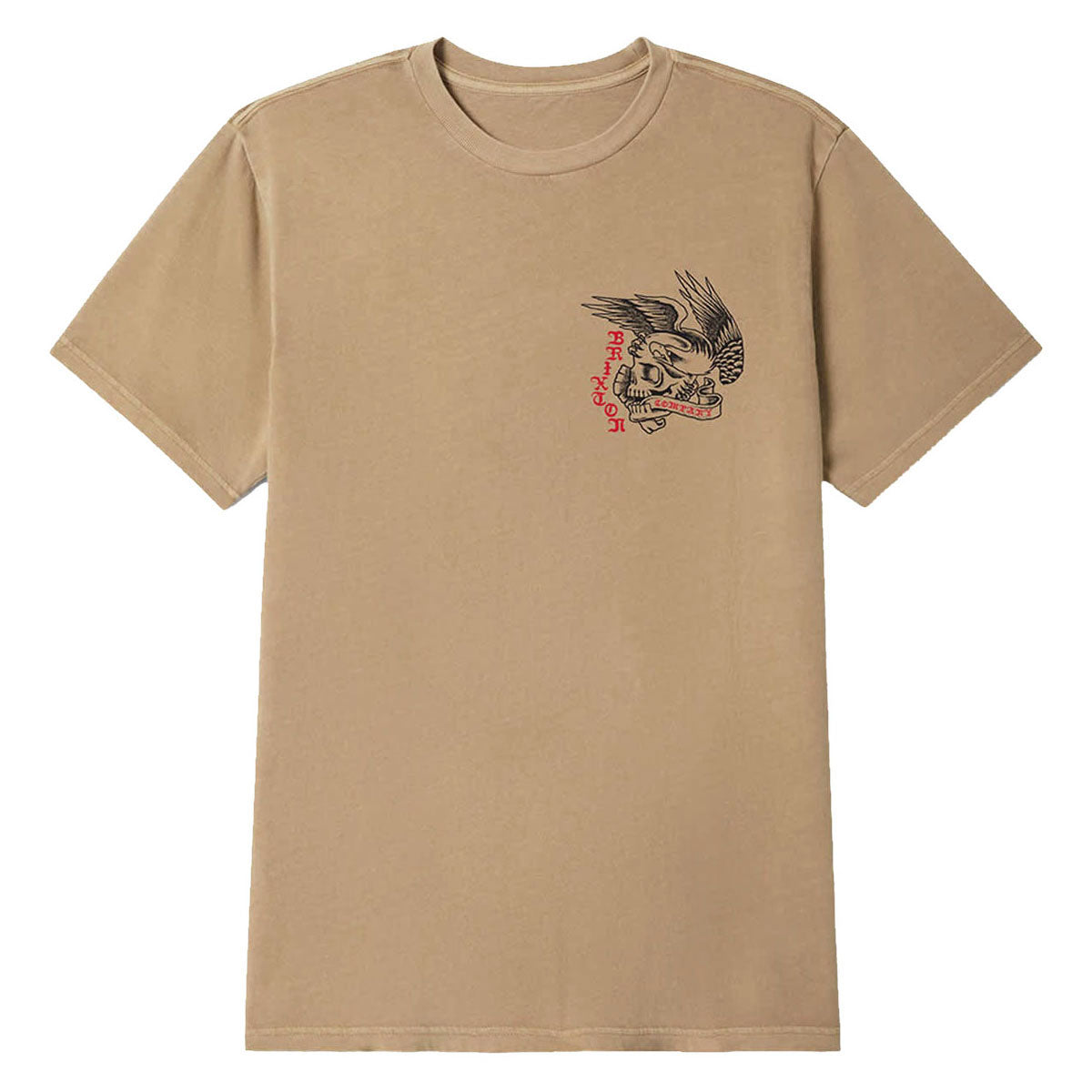 Brixton Wolcott T-Shirt - Timeless Taupe Worn Wash image 2