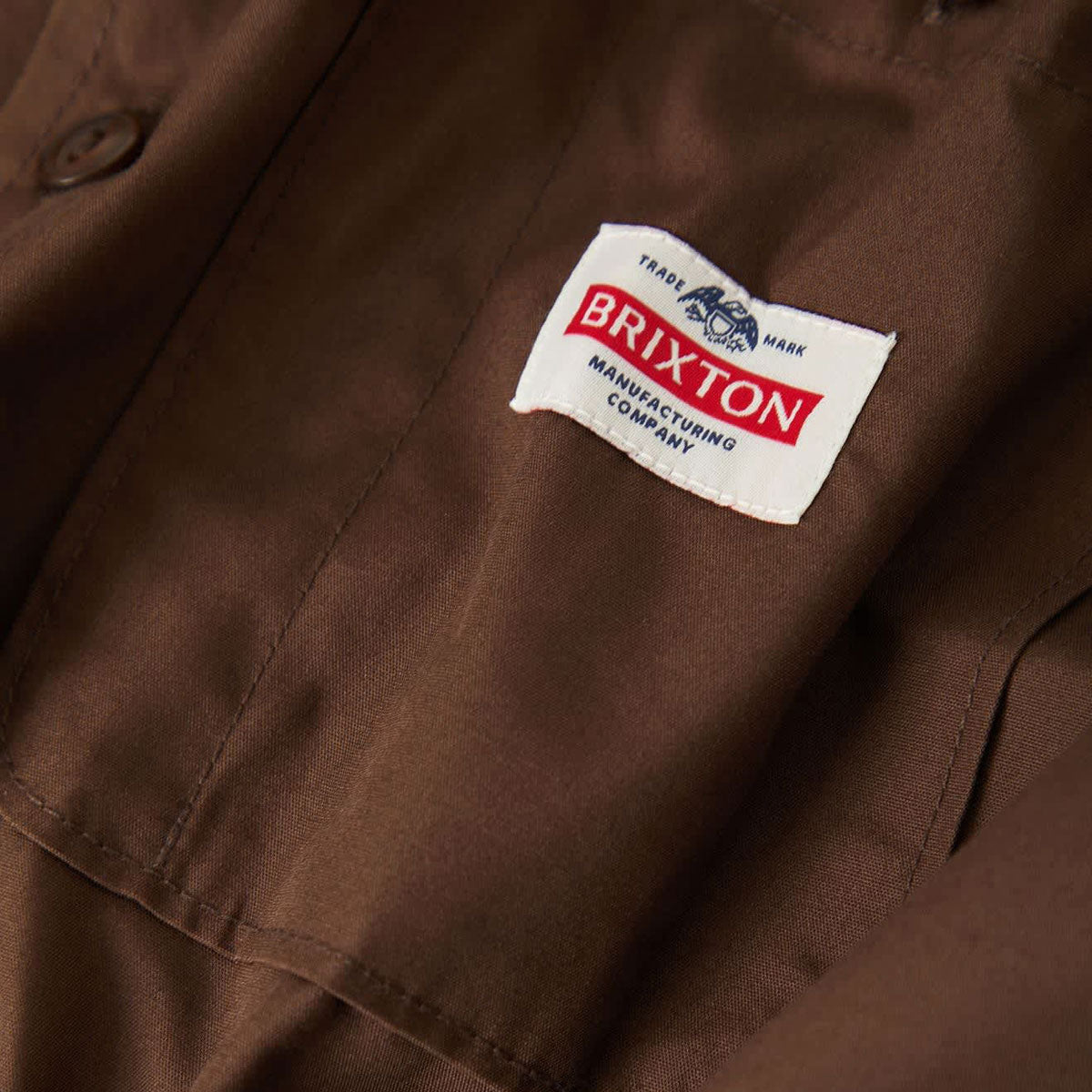 Brixton Trademark Long Sleeve Woven Shirt - Walnut Brown image 5