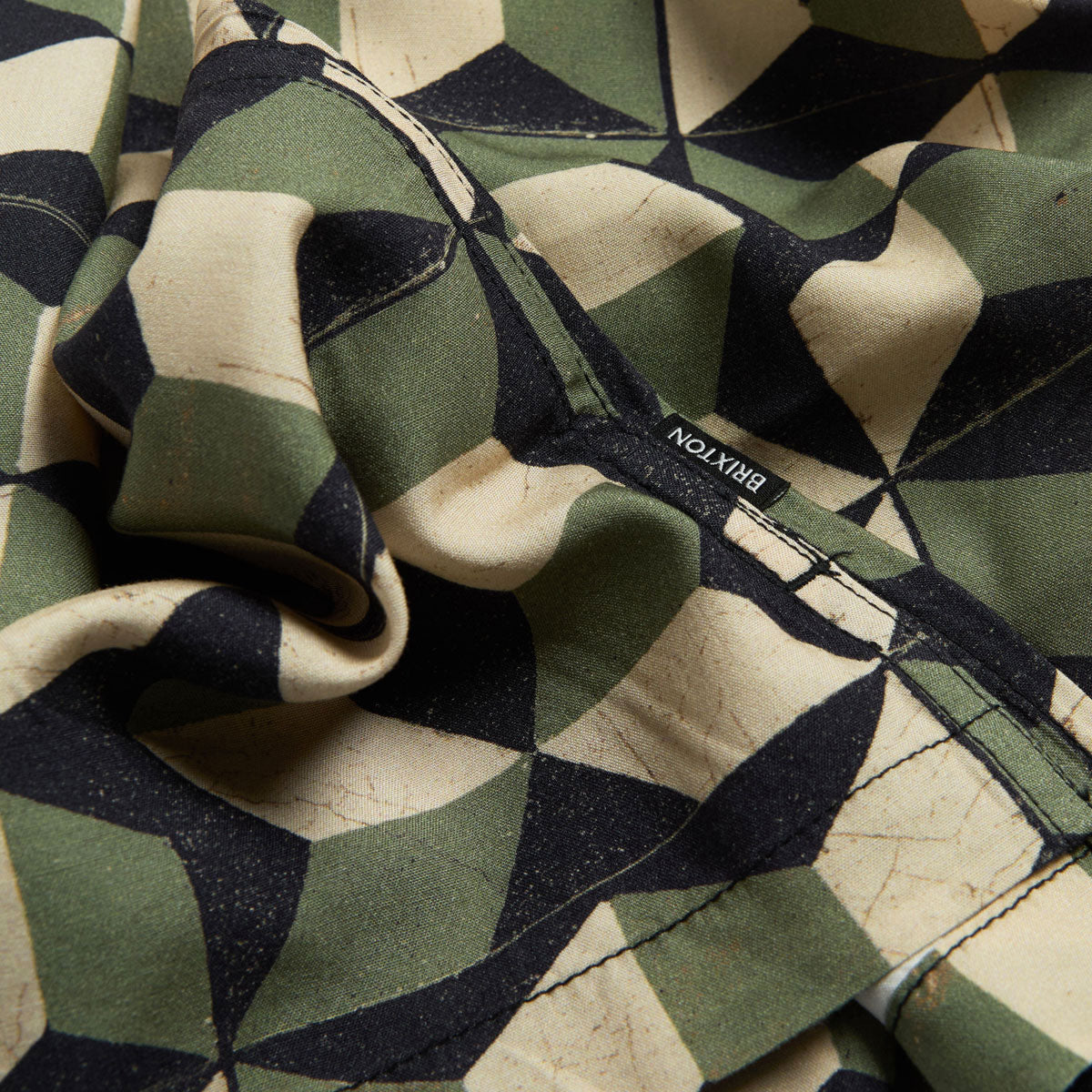 Brixton Burger She Wrote Shirt - Black/Green Tile image 4