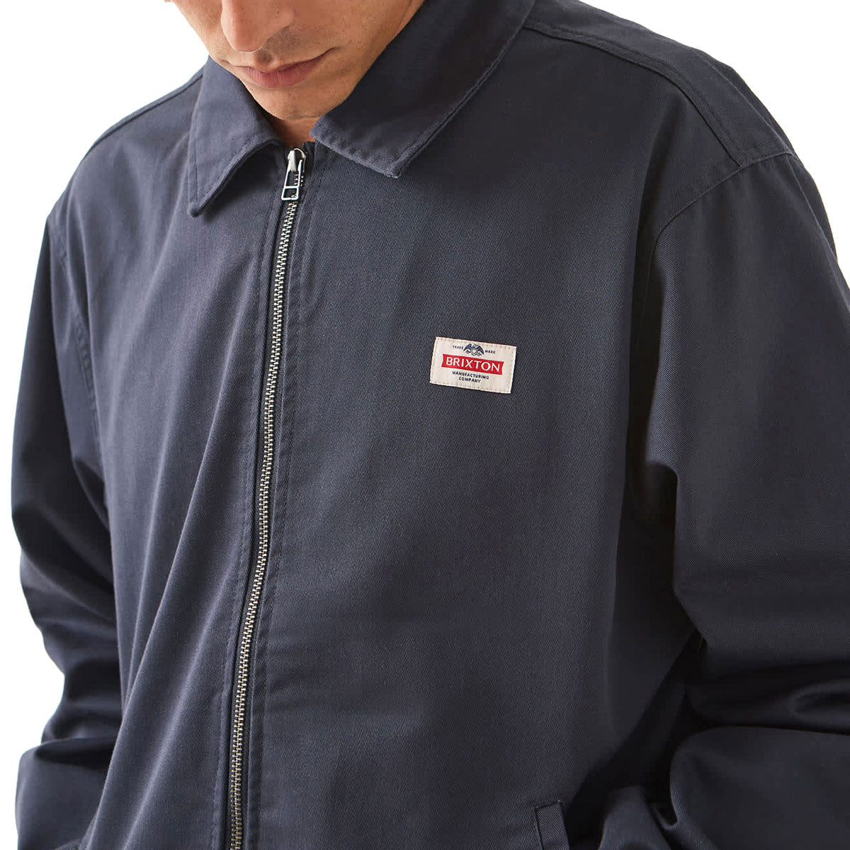 Brixton Trademark Lightweight Garage Jacket - Washed Navy image 2
