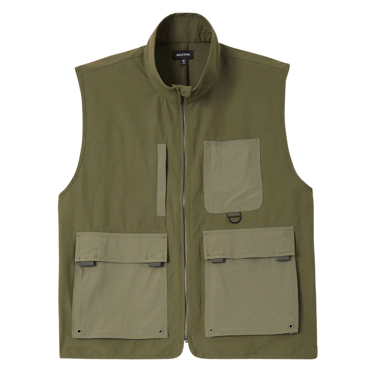Brixton Journey Utility Vest - Dark Olive/Olive Surplus image 1