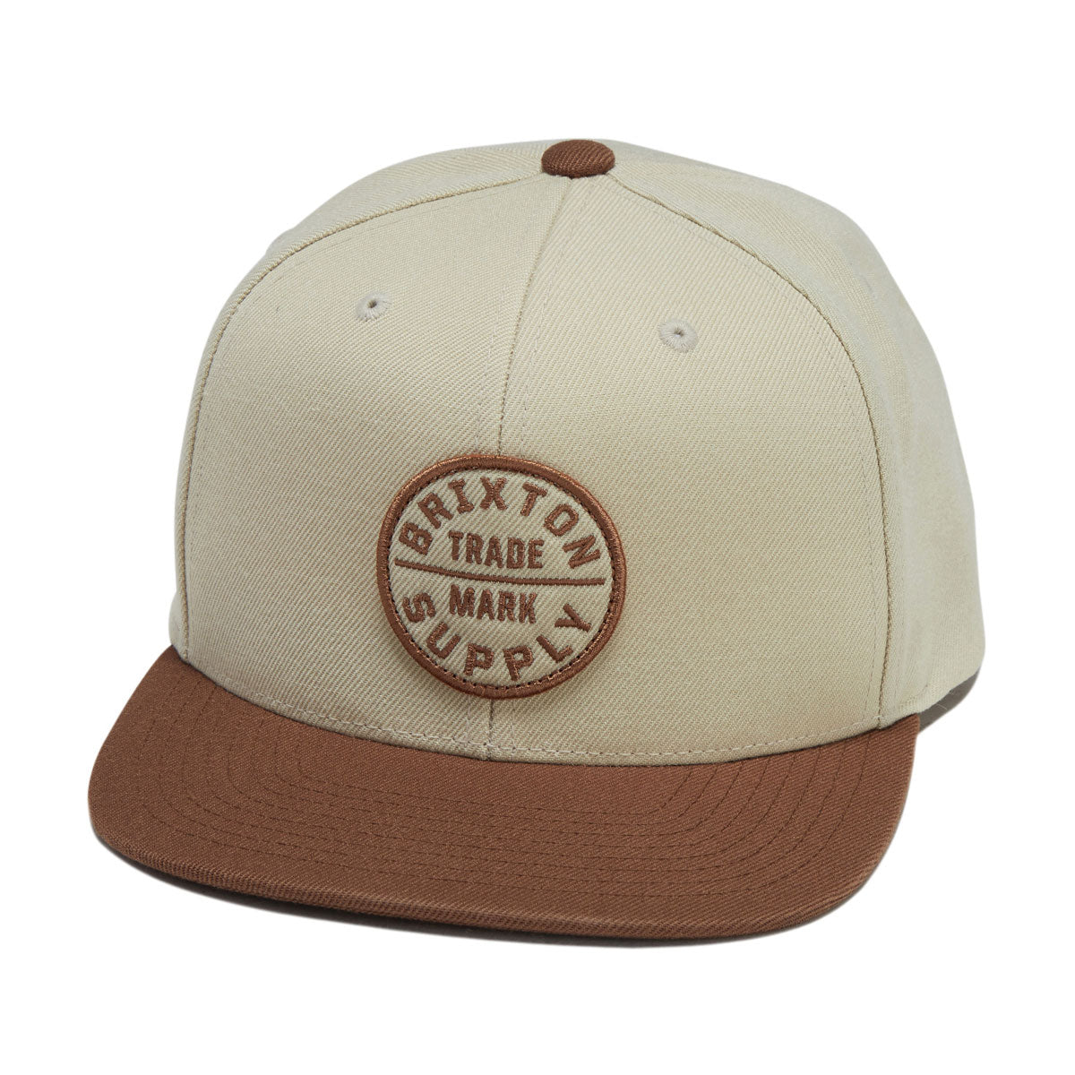 Brixton Oath III Snapback Hat - Khaki/Caramel image 1
