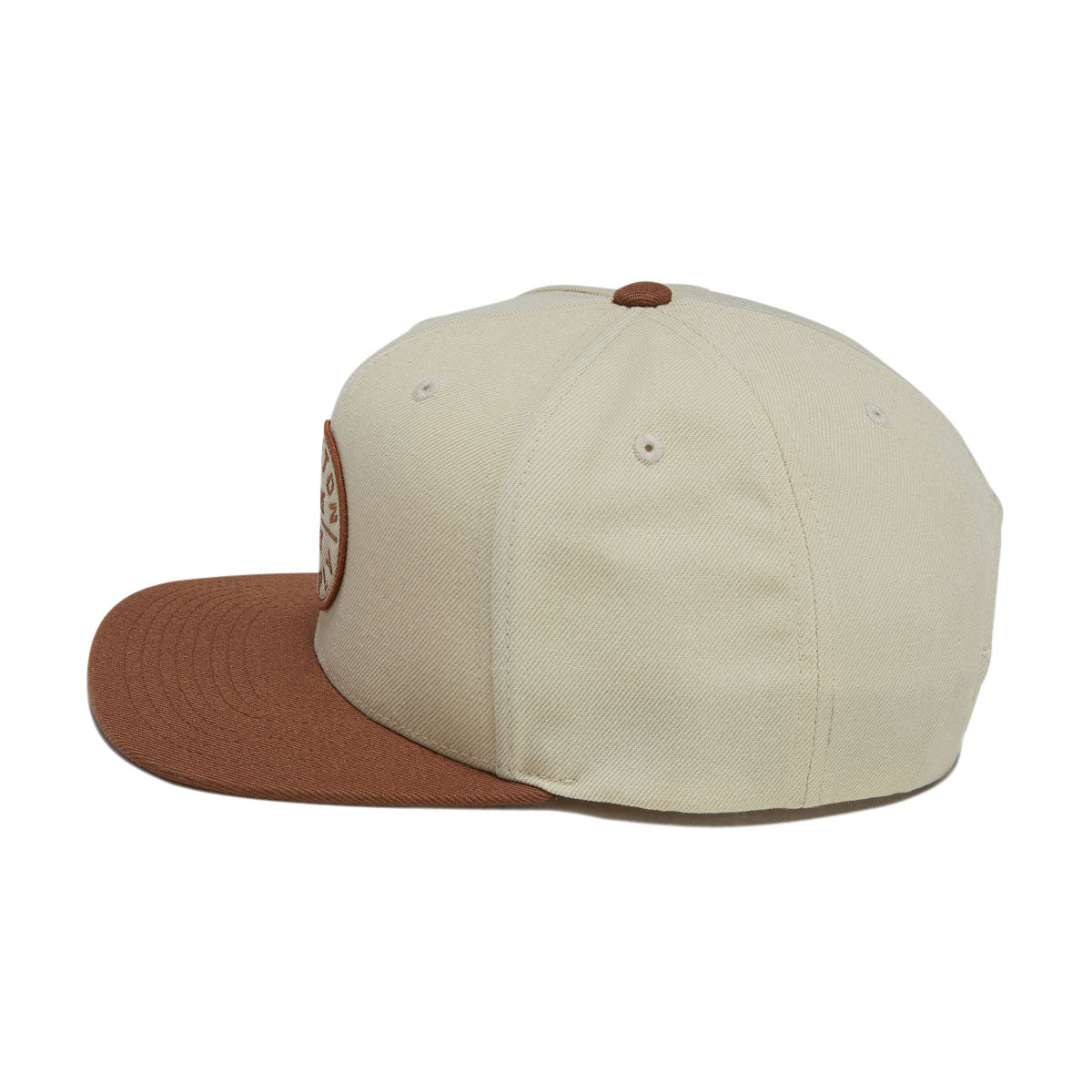 Brixton Oath III Snapback Hat - Khaki/Caramel image 3