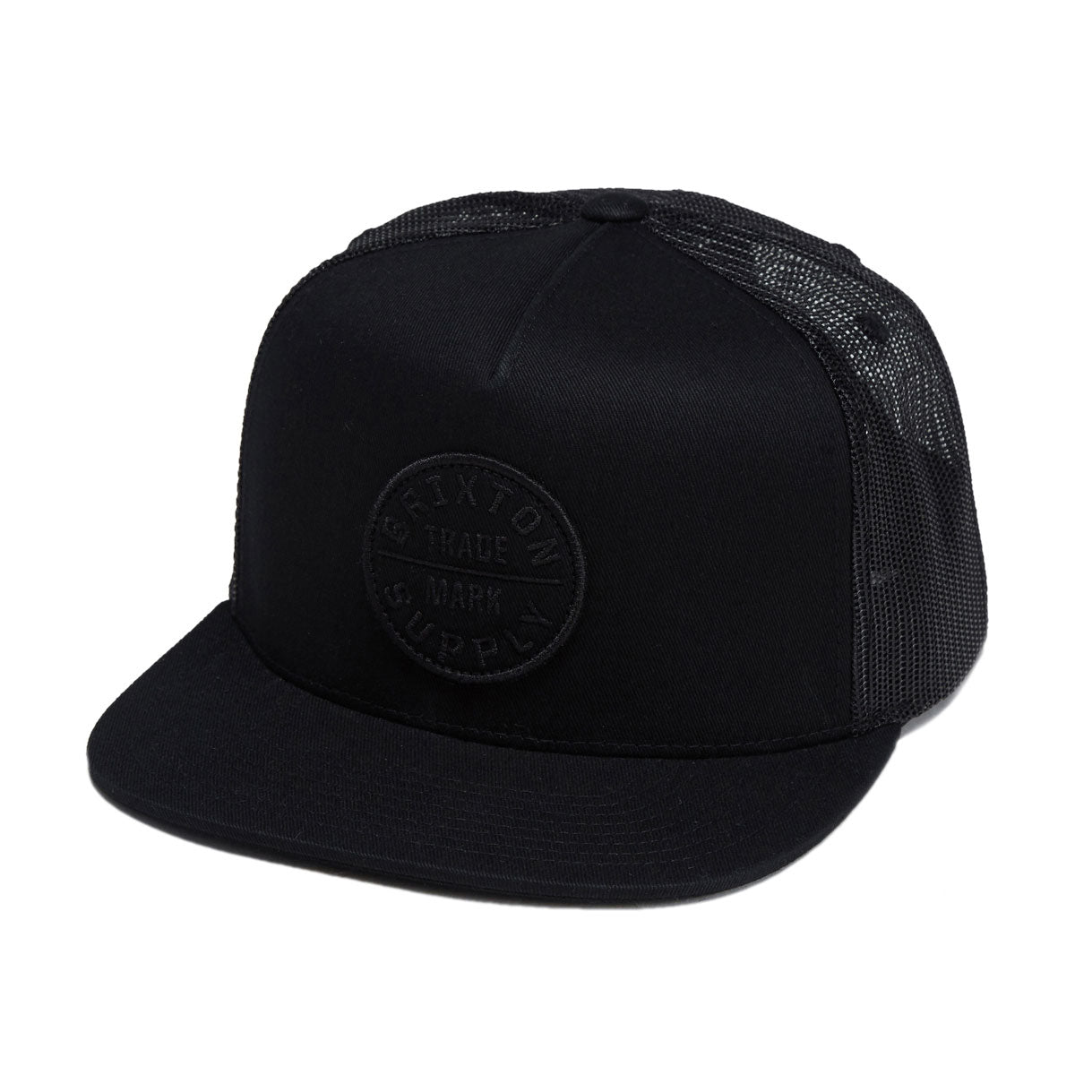 Brixton Oath Mp Trucker Hat - Black/Black/Black image 1