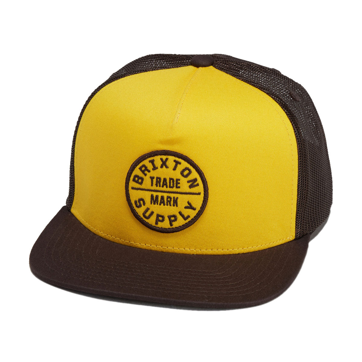 Brixton Oath Mp Trucker Hat - Golden Hour/Coco image 1