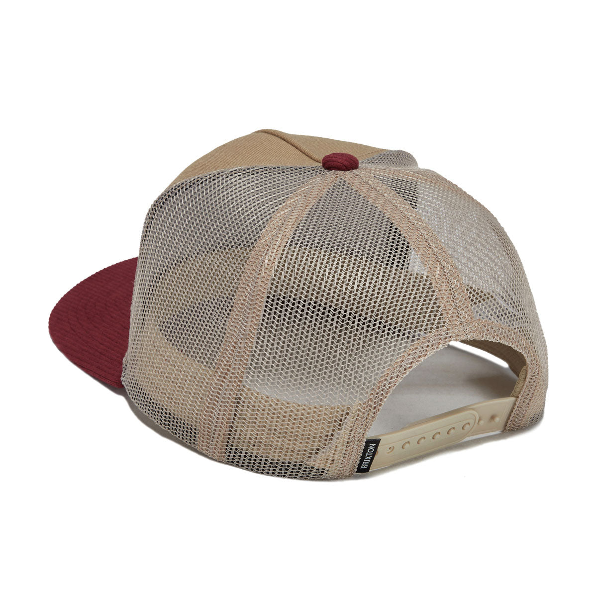 Brixton Hubal C Mp Trucker Hat - Oatmeal/Dark Brick Corduroy image 2