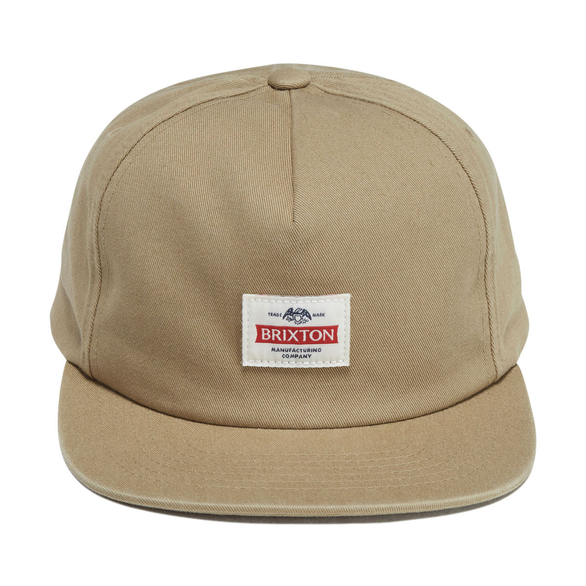 Brixton Trademark Snapback Hat - British Khaki image 5