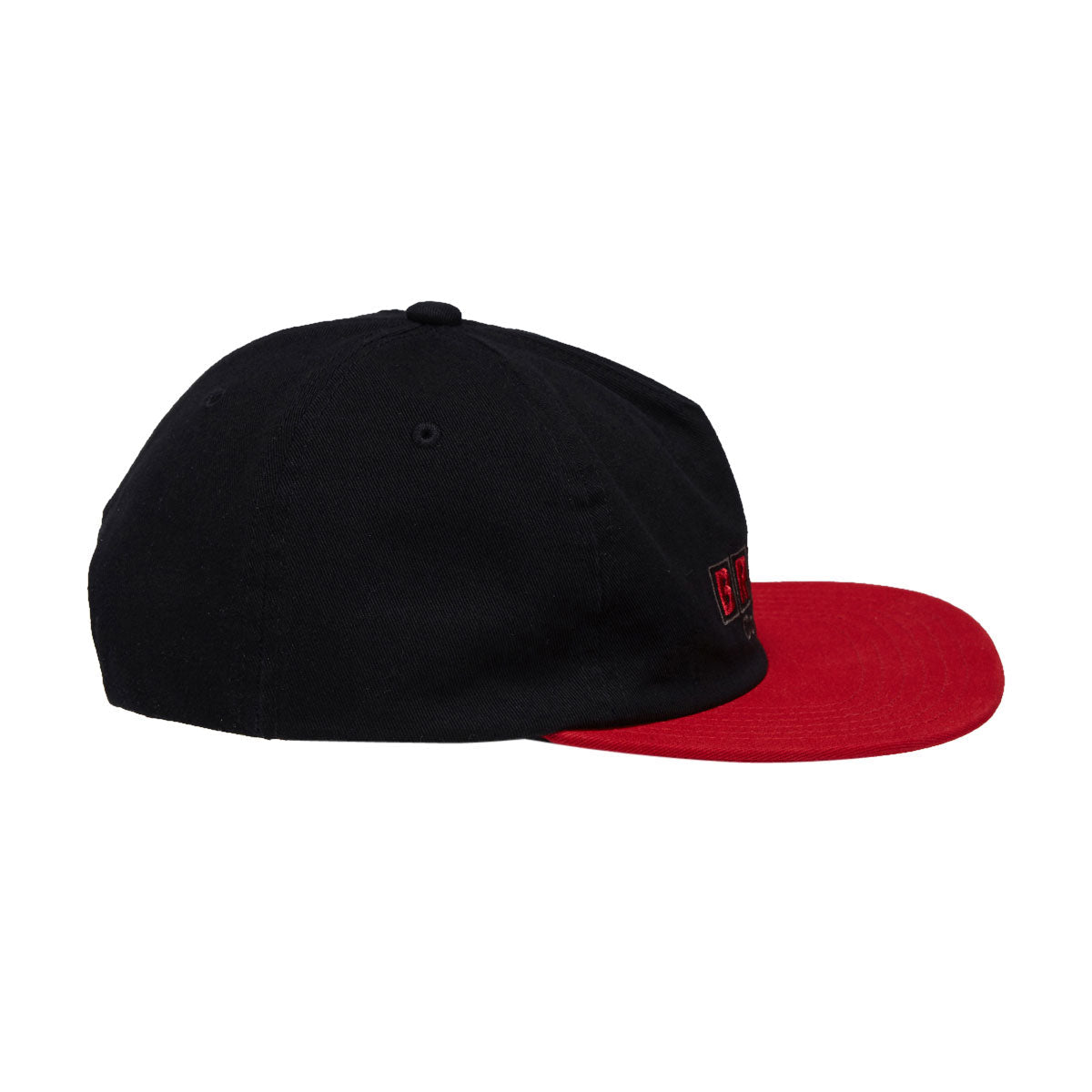 Brixton Blocked Snapback Hat - Black/Red image 4