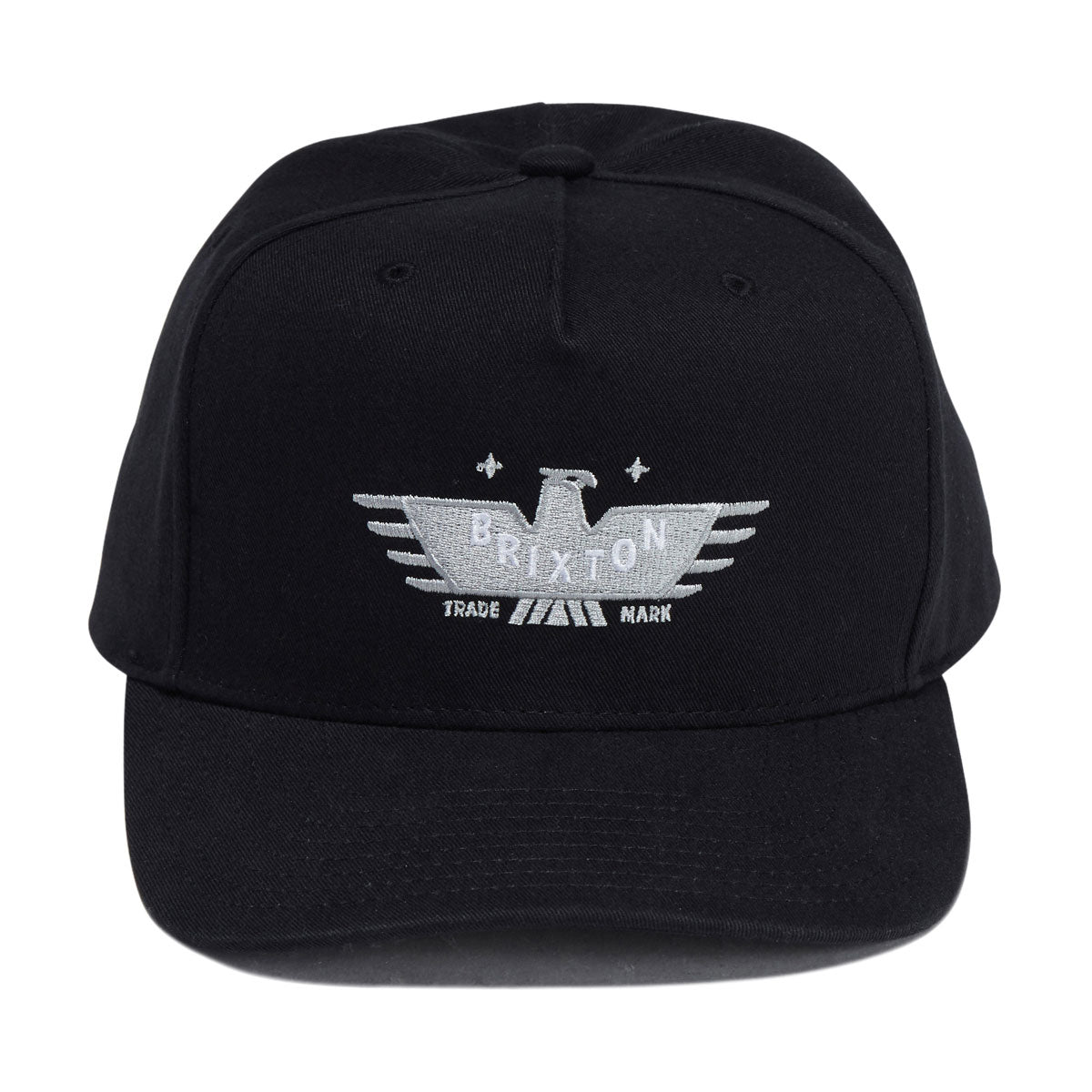 Brixton Ewing Snapback Hat - Black image 5