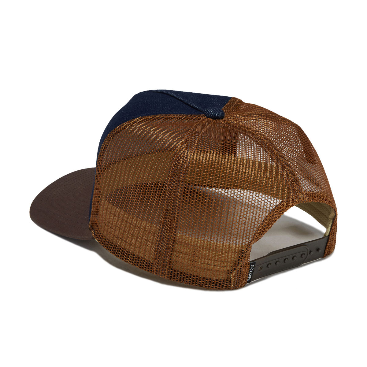 Brixton Reeves Trucker Hat - Washed Denim/Caramel image 2