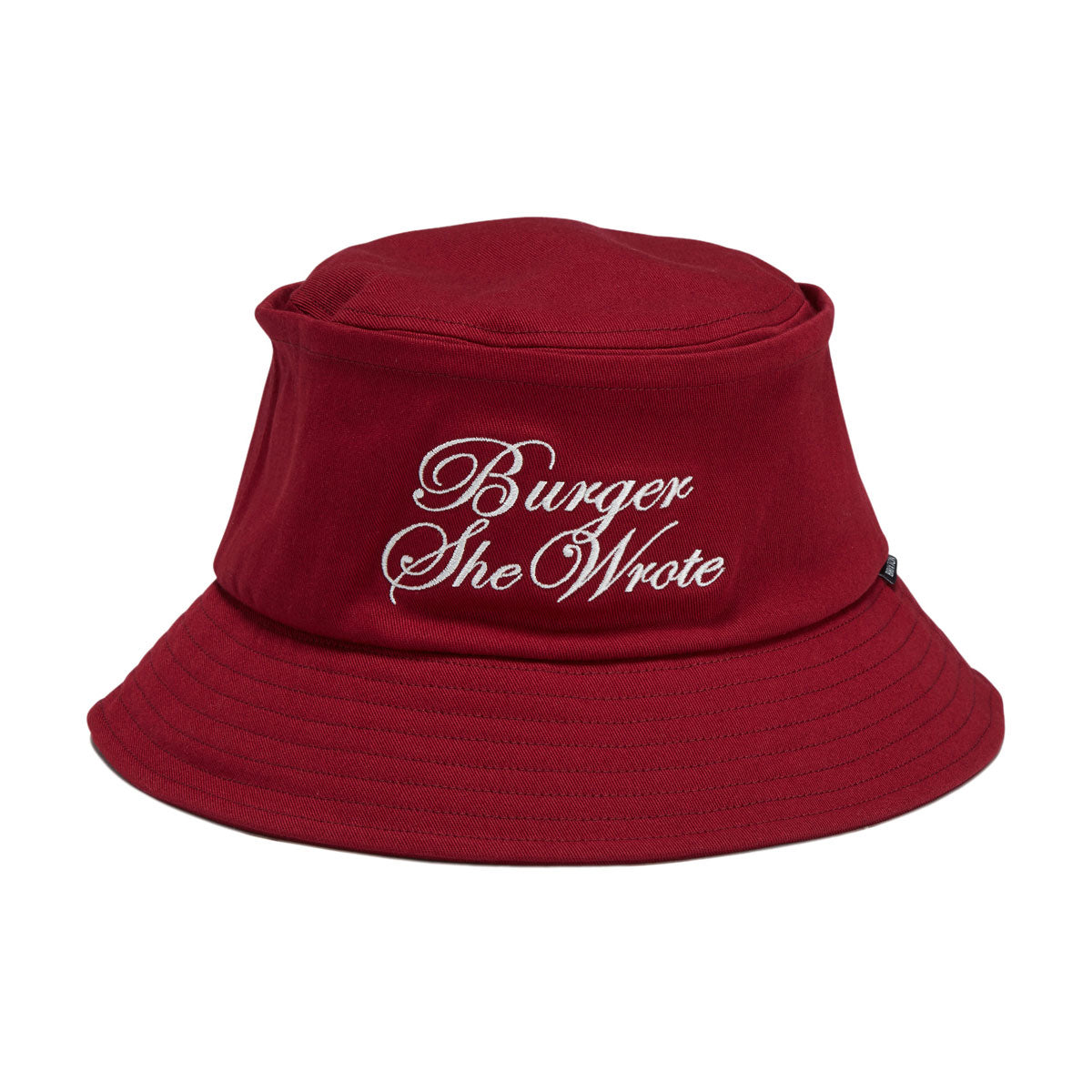 Brixton Burger She Wrote Bucket Hat - Burgundy image 3