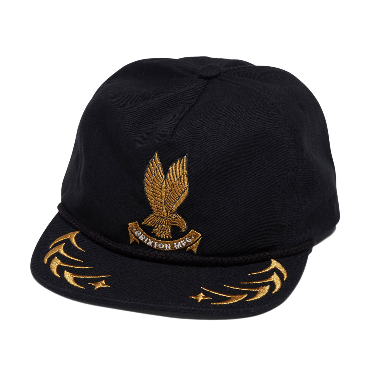 Brixton Covall Snapback Hat - Black image 1