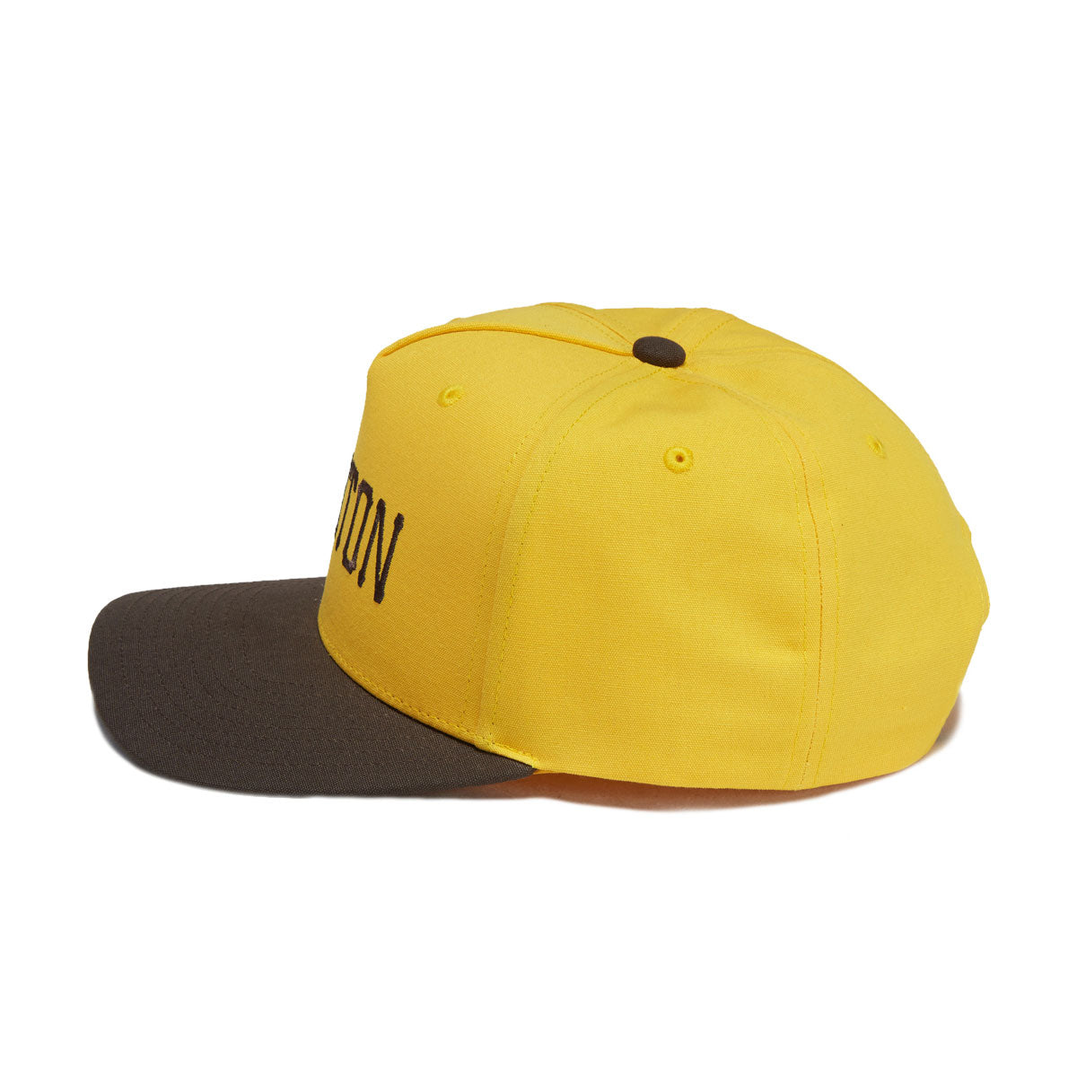 Brixton Homerun Snapback Hat - Golden Hour/Walnut Brown image 3