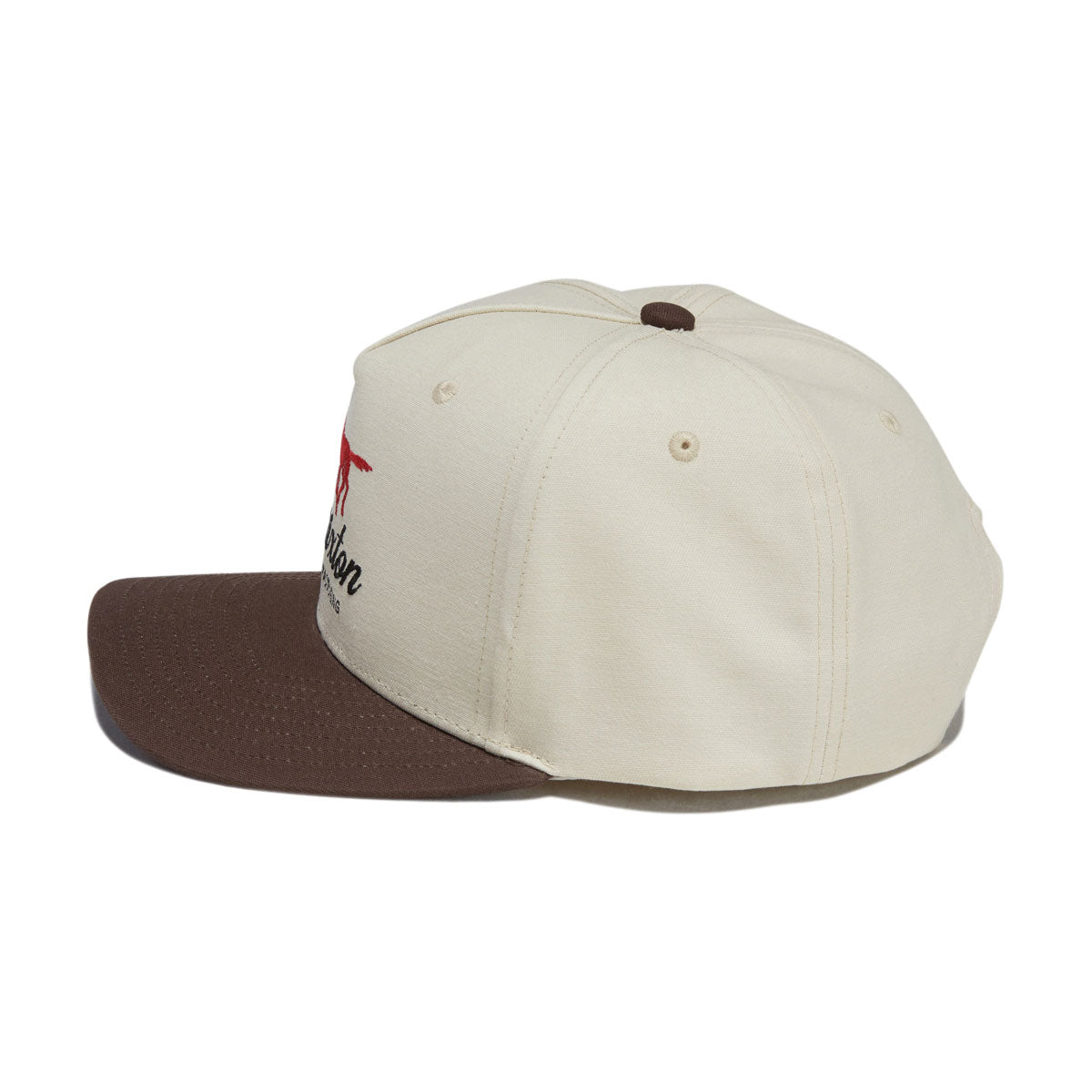 Brixton Leisure Snapback Hat - Khaki/Coco image 3